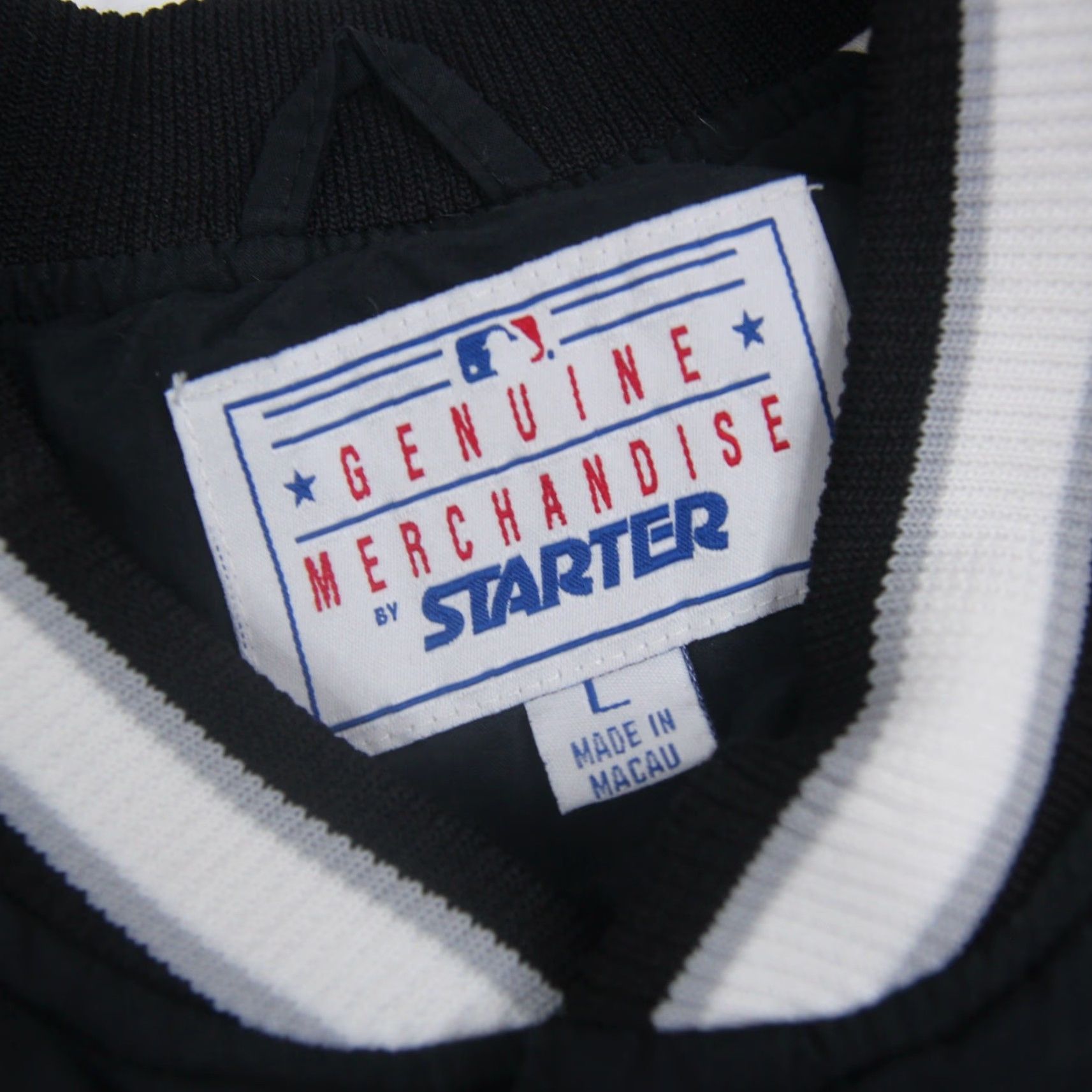 Starter VINTAGE Starter Chicago White Sox Mens Large Windbreaker Jacket Black Size US L / EU 52-54 / 3 - 4 Thumbnail