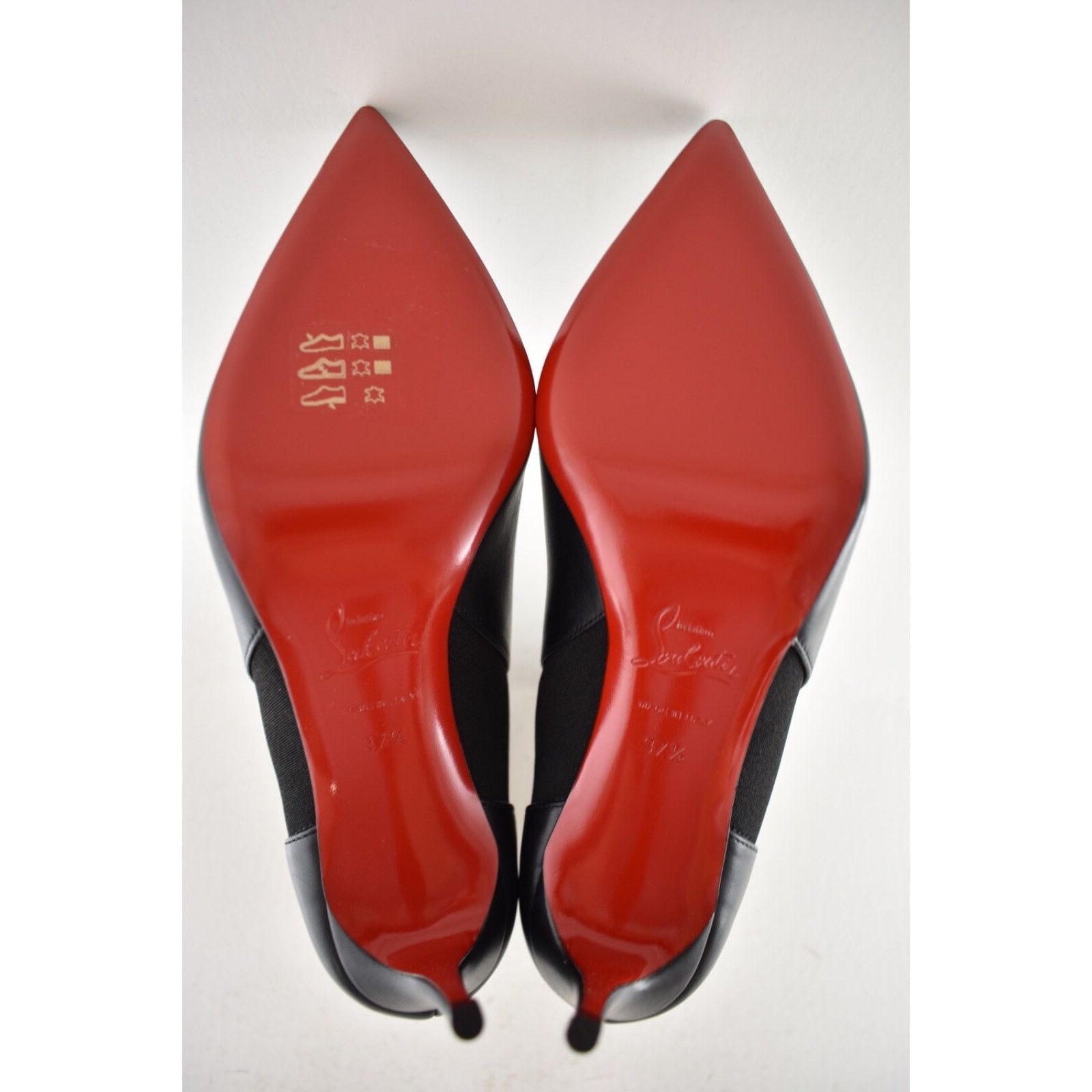 Christian Louboutin Christian Louboutin SO CL Chelsea Booty 85 Black Leather Size US 7.5 / IT 37.5 - 14 Thumbnail