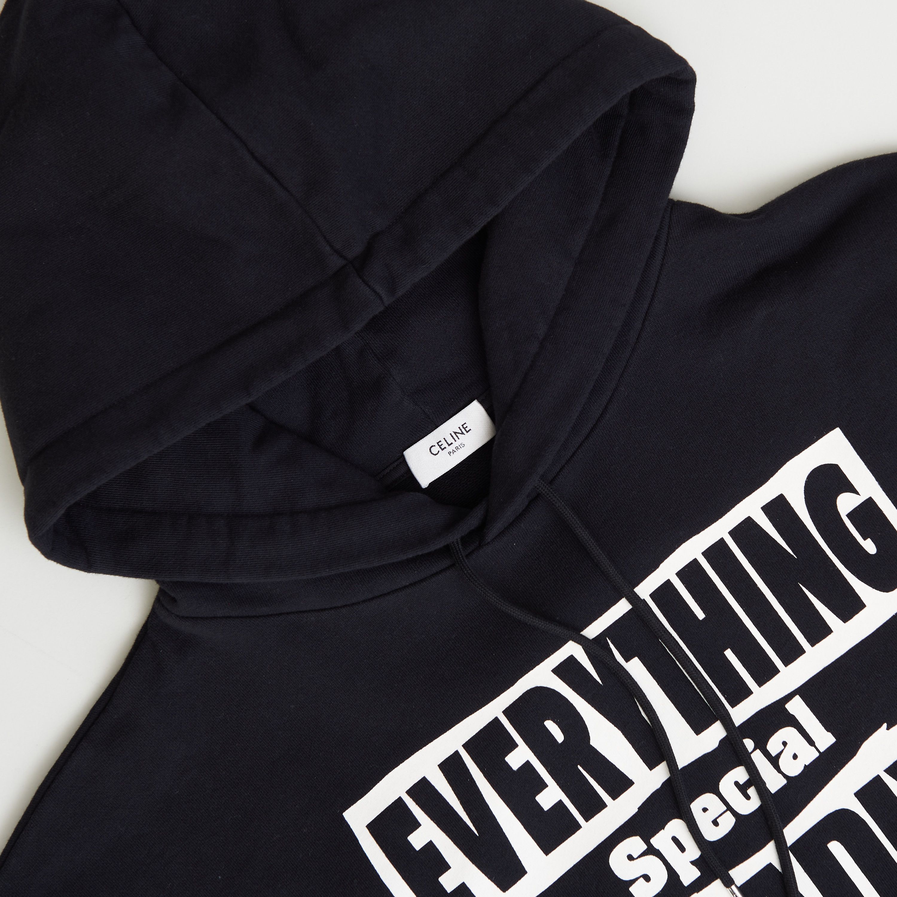 Celine Loose Hoodie "Everything Special" Print In Cotton Fleece Size US M / EU 48-50 / 2 - 14 Thumbnail