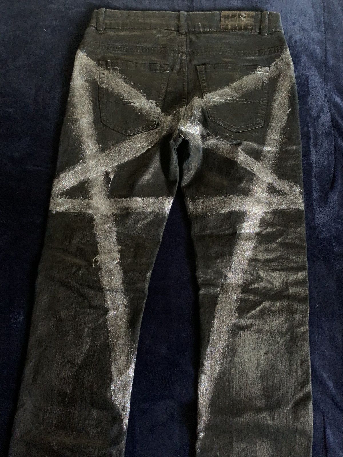 Other Black Waxed Raw Denim Jeans by Five-Koh | Grailed