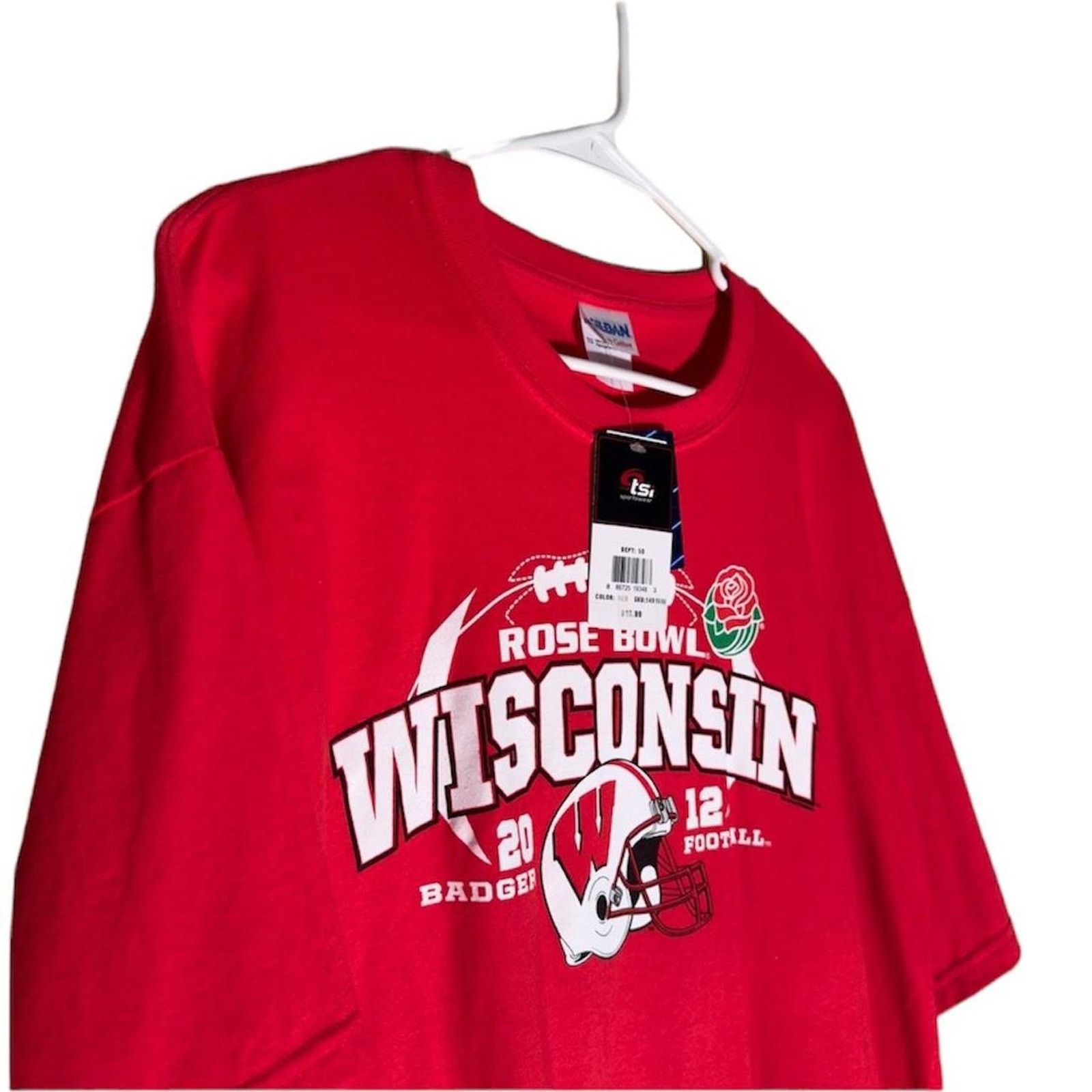 Gildan NEW Wisconsin Badgers Rose Bowl 2012 T-Shirt Size US L / EU 52-54 / 3 - 2 Thumbnail