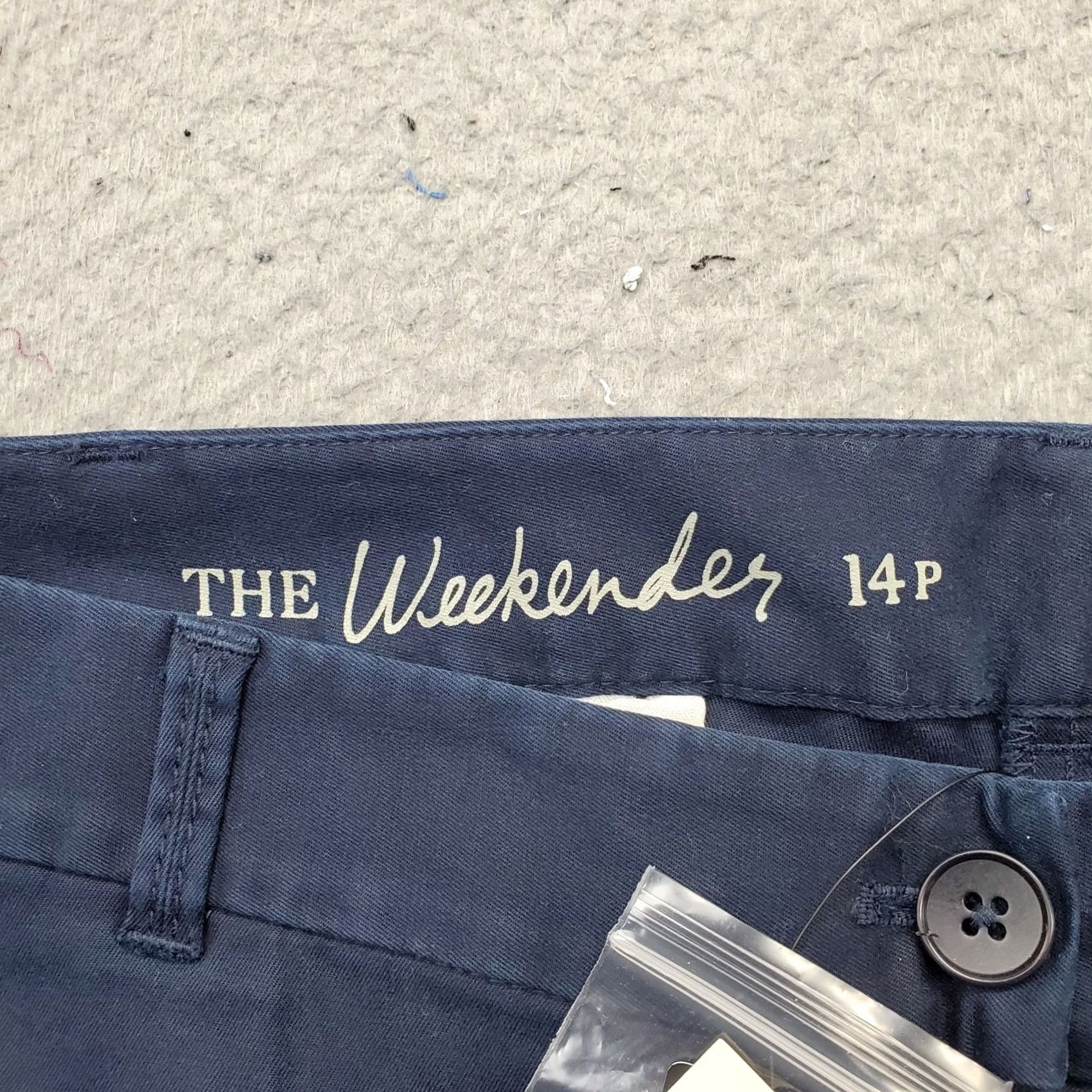 Talbots Talbots The Weekender Pants Womens 14P Navy Stretch Flat Front Straight Leg Size 36" / US 14 / IT 50 - 7 Thumbnail