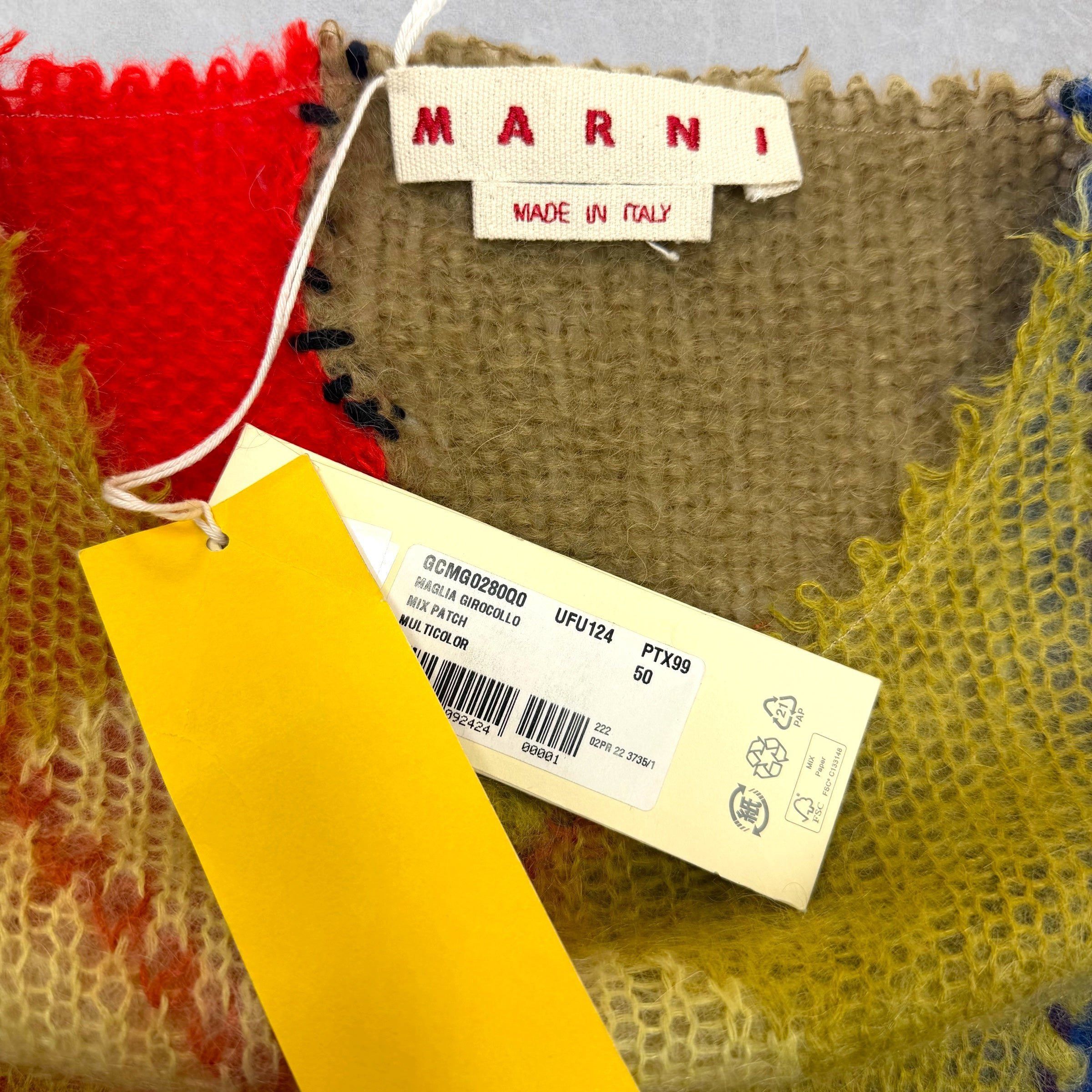 Marni Marni Argyle Mohair-Blend Sweater 50 (L) Size US L / EU 52-54 / 3 - 5 Thumbnail