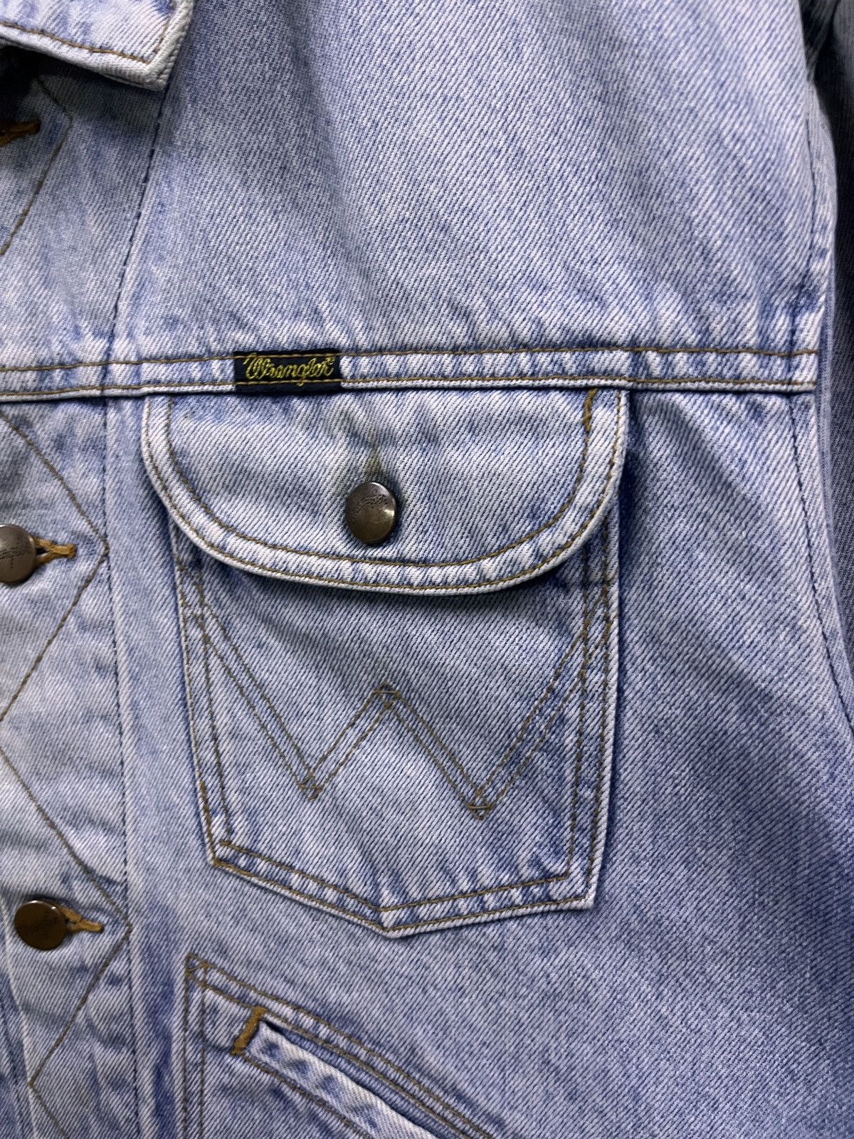 Wrangler VINTAGE 90s WRANGLER DENIM JACKET Size US L / EU 52-54 / 3 - 5 Thumbnail