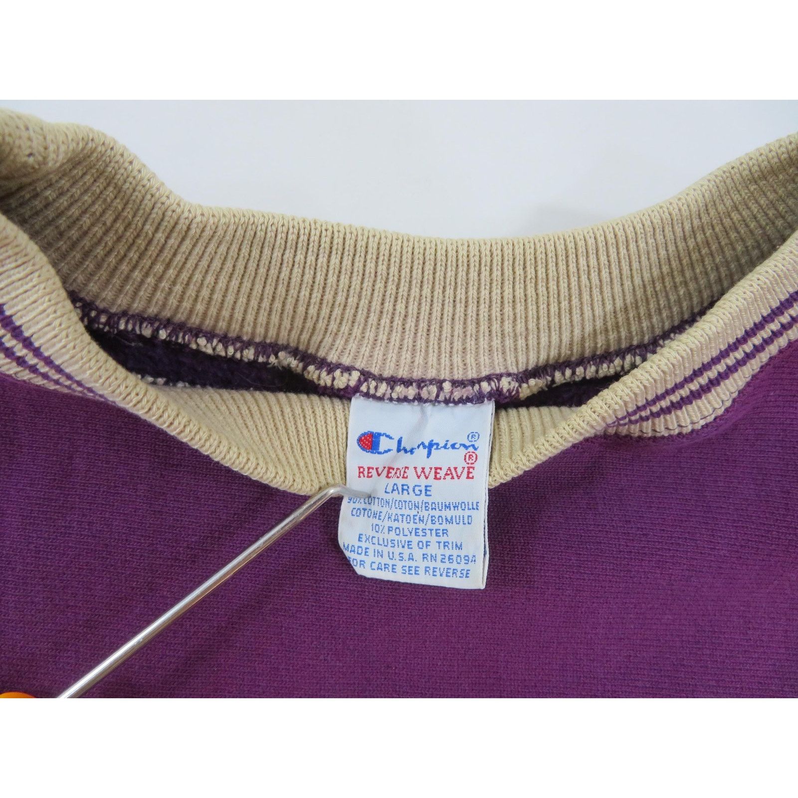 Champion Champion Reverse Weave Sweatshirt Spellout Purple Sz M 1990s Size US M / EU 48-50 / 2 - 3 Thumbnail