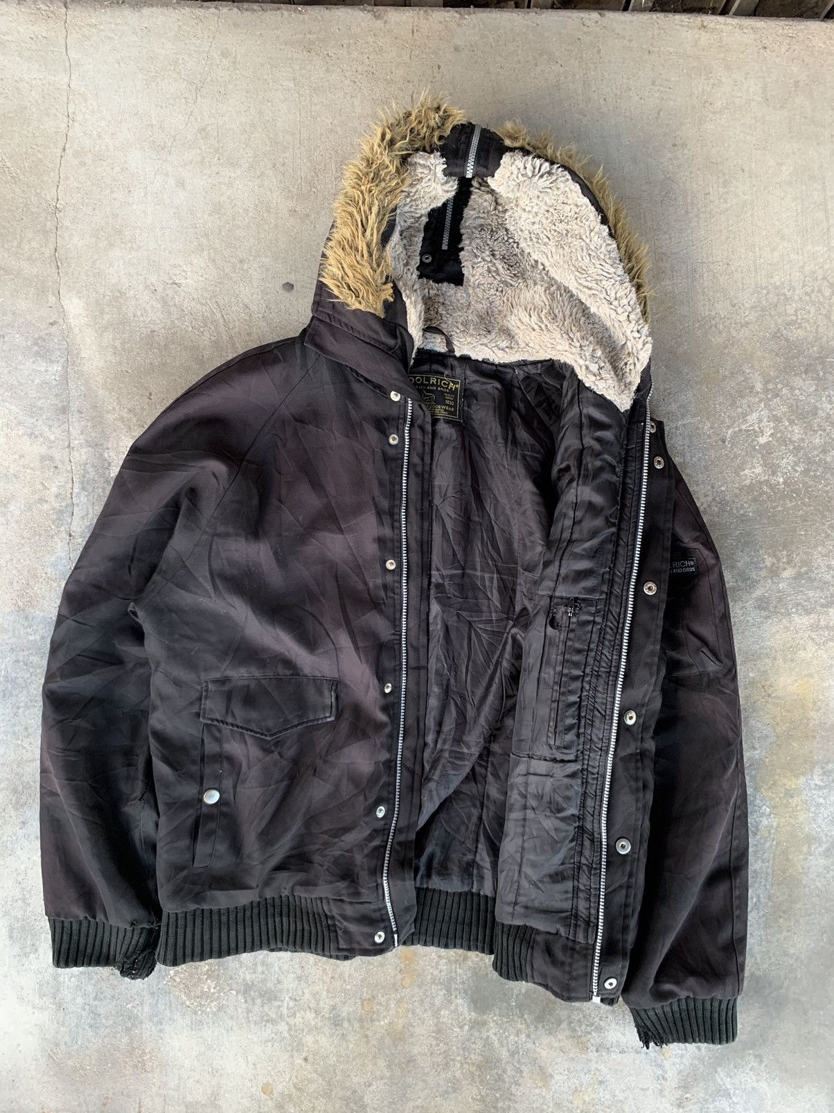 If Six Was Nine Vintage Distressed Wool Rich Fur Hoodie Jacket Size US L / EU 52-54 / 3 - 11 Thumbnail