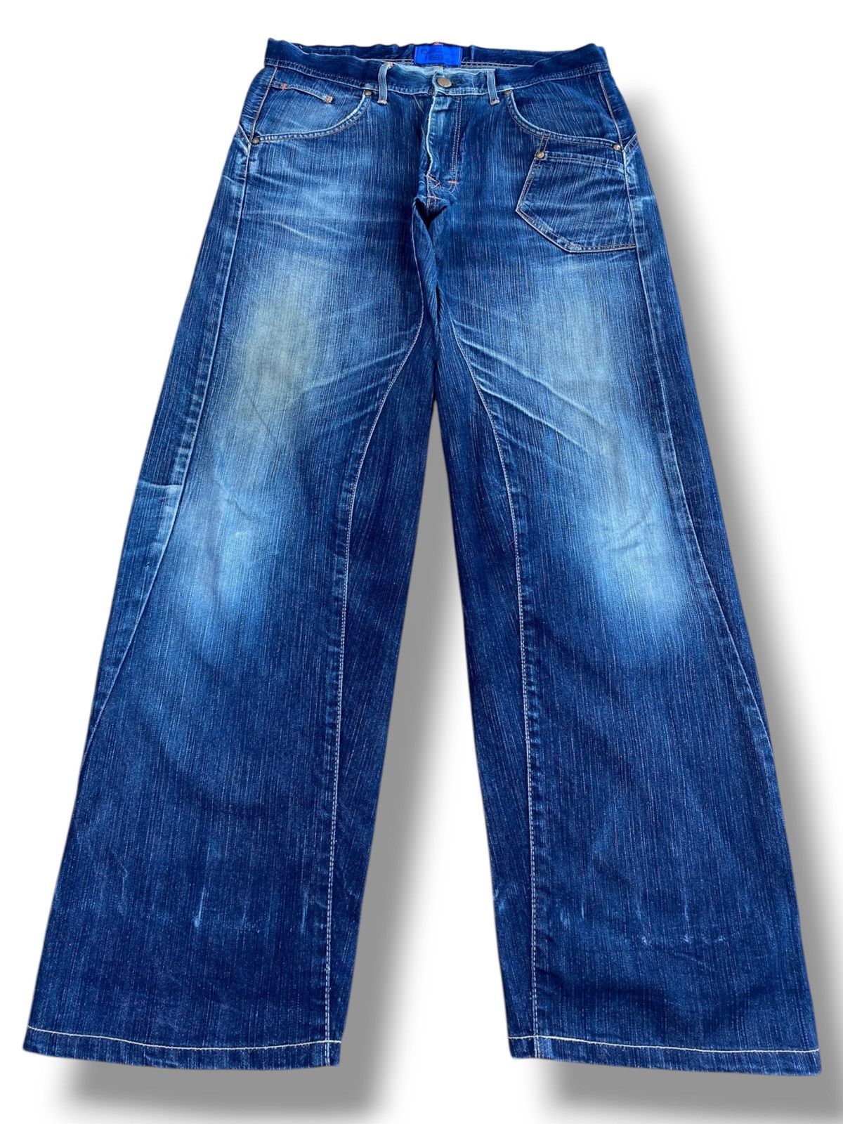 Edwin Vintage Edwin E Function Whiskers Style Baggy Jeans Size US 36 / EU 52 - 1 Thumbnail