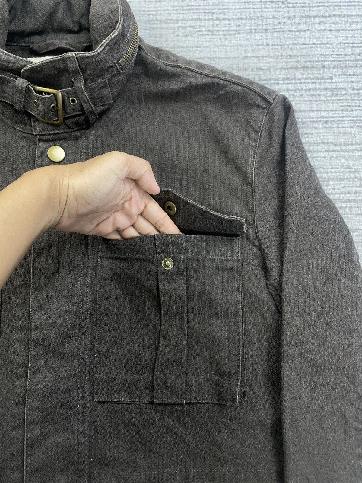 Japanese Brand × Vintage Vtg Ikka Genuine Comfort Nice Brown Fullzip Cotton Jacket Size US M / EU 48-50 / 2 - 7 Thumbnail