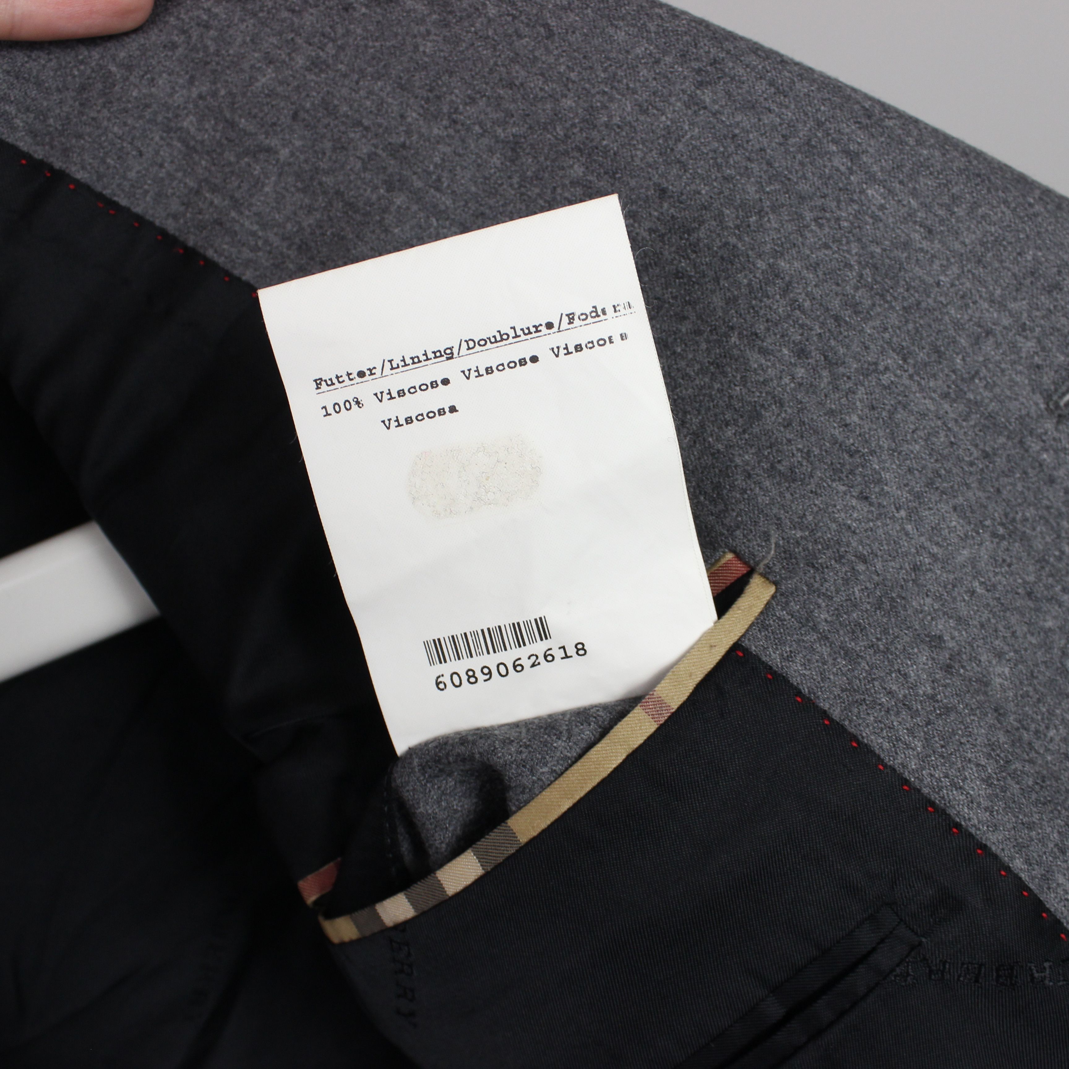 Burberry Burberry blazer wool 52 42R 3 buttons gray XL Size 42R - 7 Thumbnail
