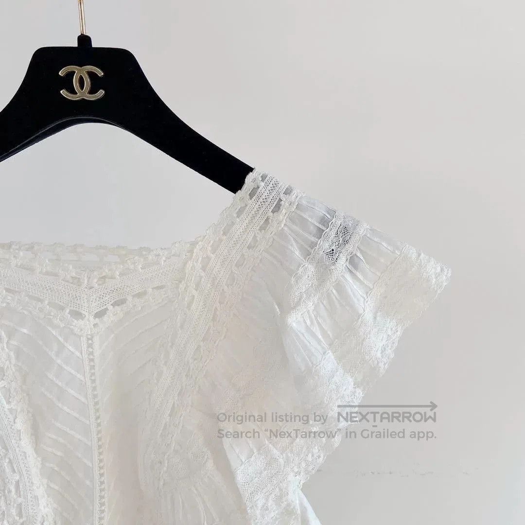 Zimmermann Zimmermann White Lace Panel Top. Size XS / US 0-2 / IT 36-38 - 3 Thumbnail