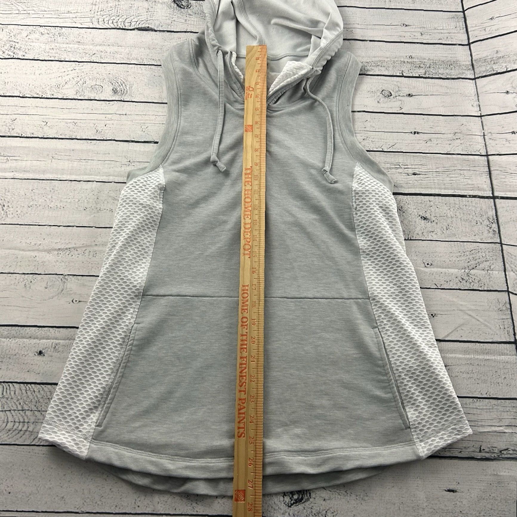 Vintage Calia Carrie Underwood 1/4 Zip Hooded Athletic Vest Women's Medium Gray Shirt Adult M Gray Nike Size M / US 6-8 / IT 42-44 - 4 Thumbnail