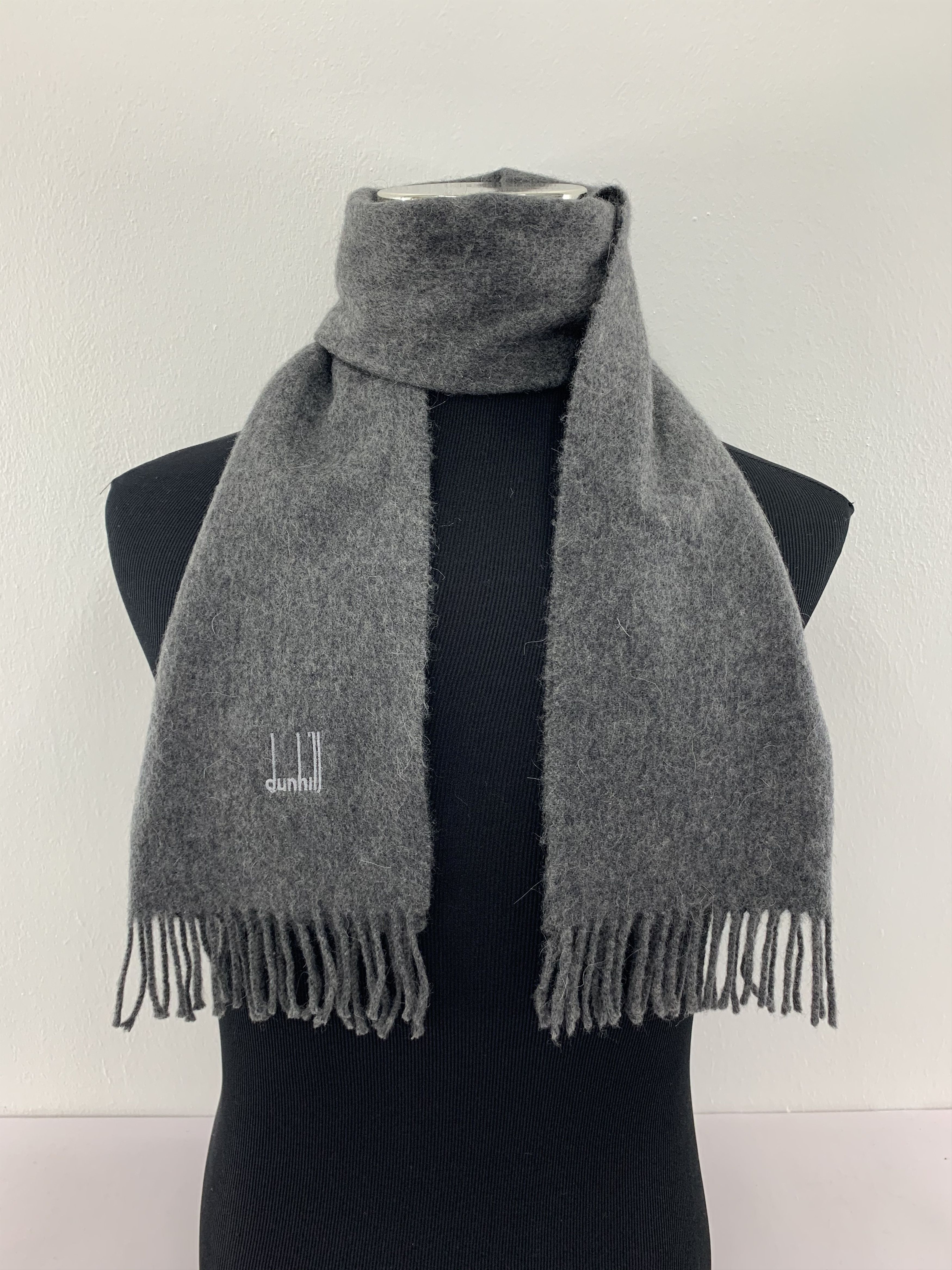 Alfred Dunhill Dunhill Scarf Cashmere Muffler Neck Wrap BL4422 Size ONE SIZE - 1 Thumbnail