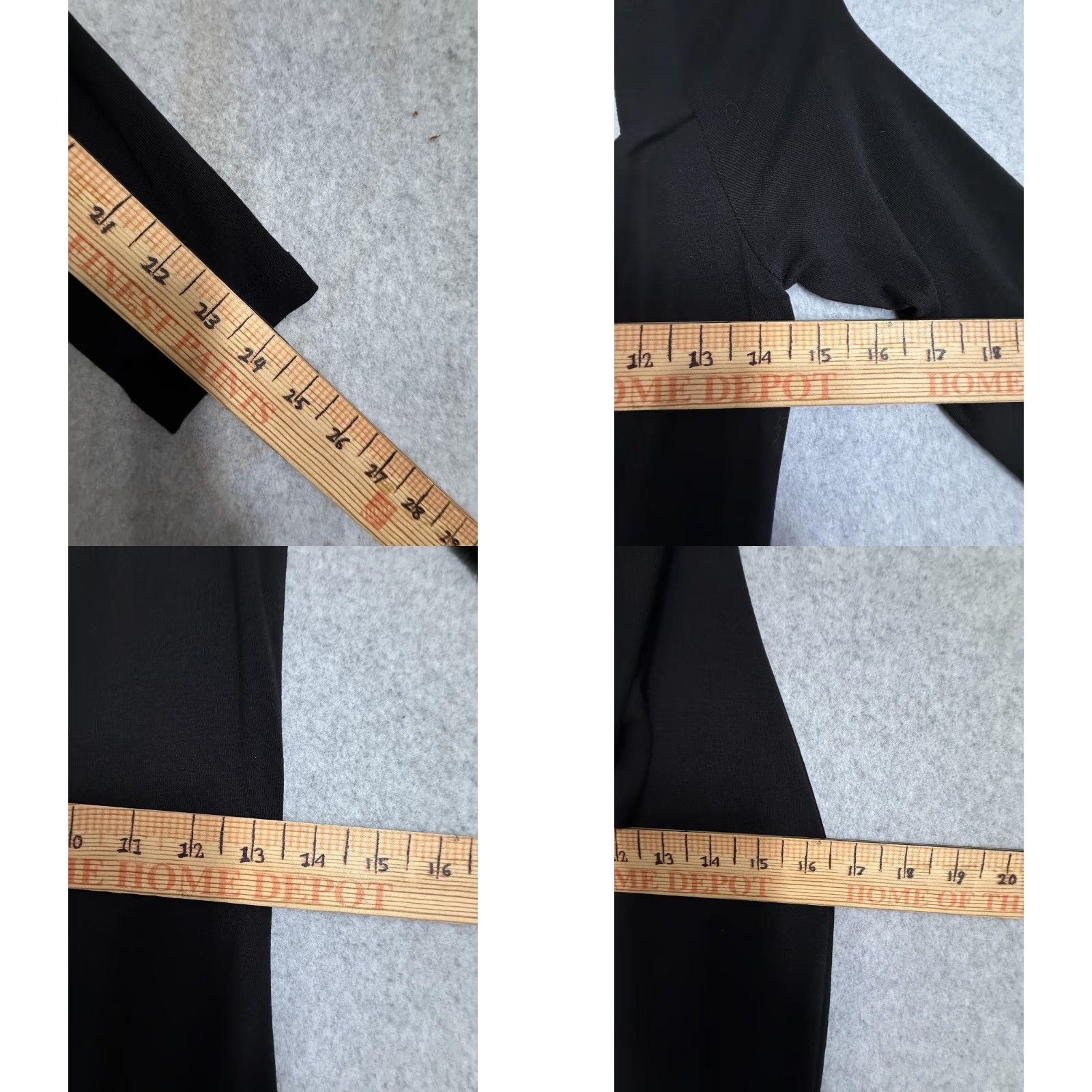 Vintage by egreis Dress Wmn M Black Button Slit Long Sleeve Square Neck Maxi Size M / US 6-8 / IT 42-44 - 8 Thumbnail