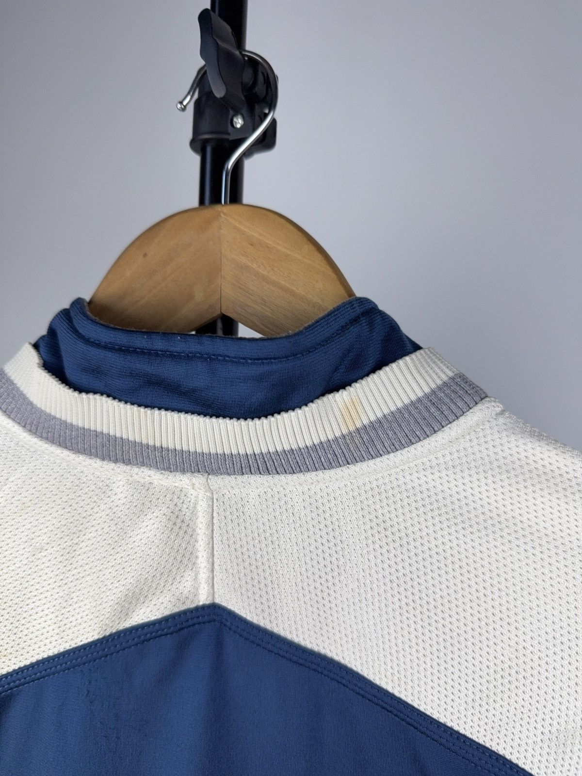 Nike × Vintage 90s Nike Varsity Style Track Jacket Blue White Retro Y2K Size US S / EU 44-46 / 1 - 12 Thumbnail