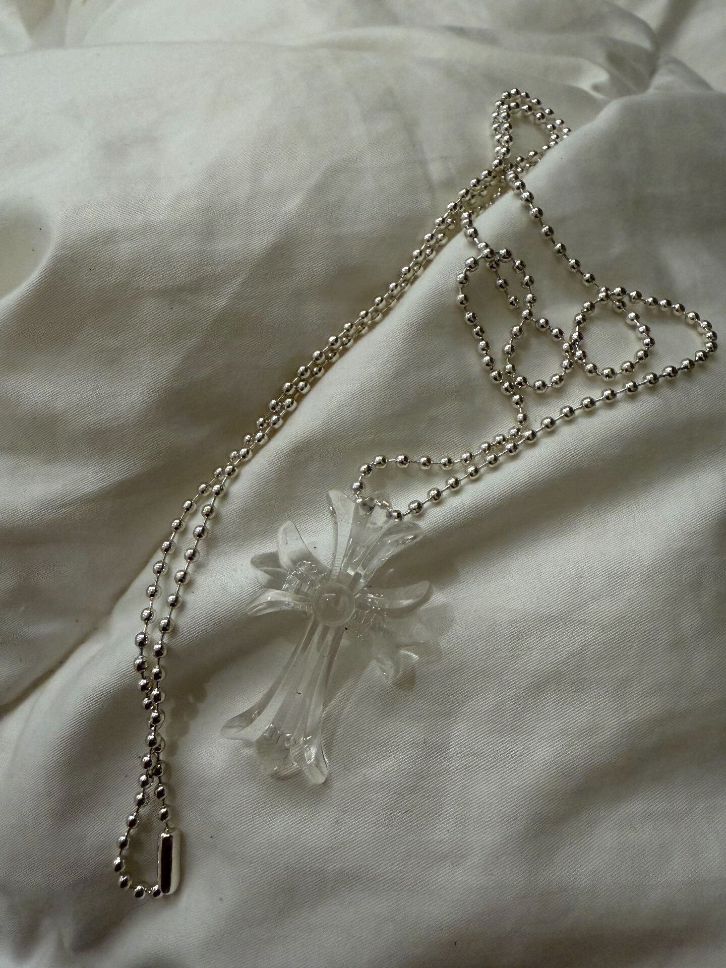 Chrome Hearts Chrome Hearts Transparent Resin Cross Necklace Size ONE SIZE - 1 Thumbnail
