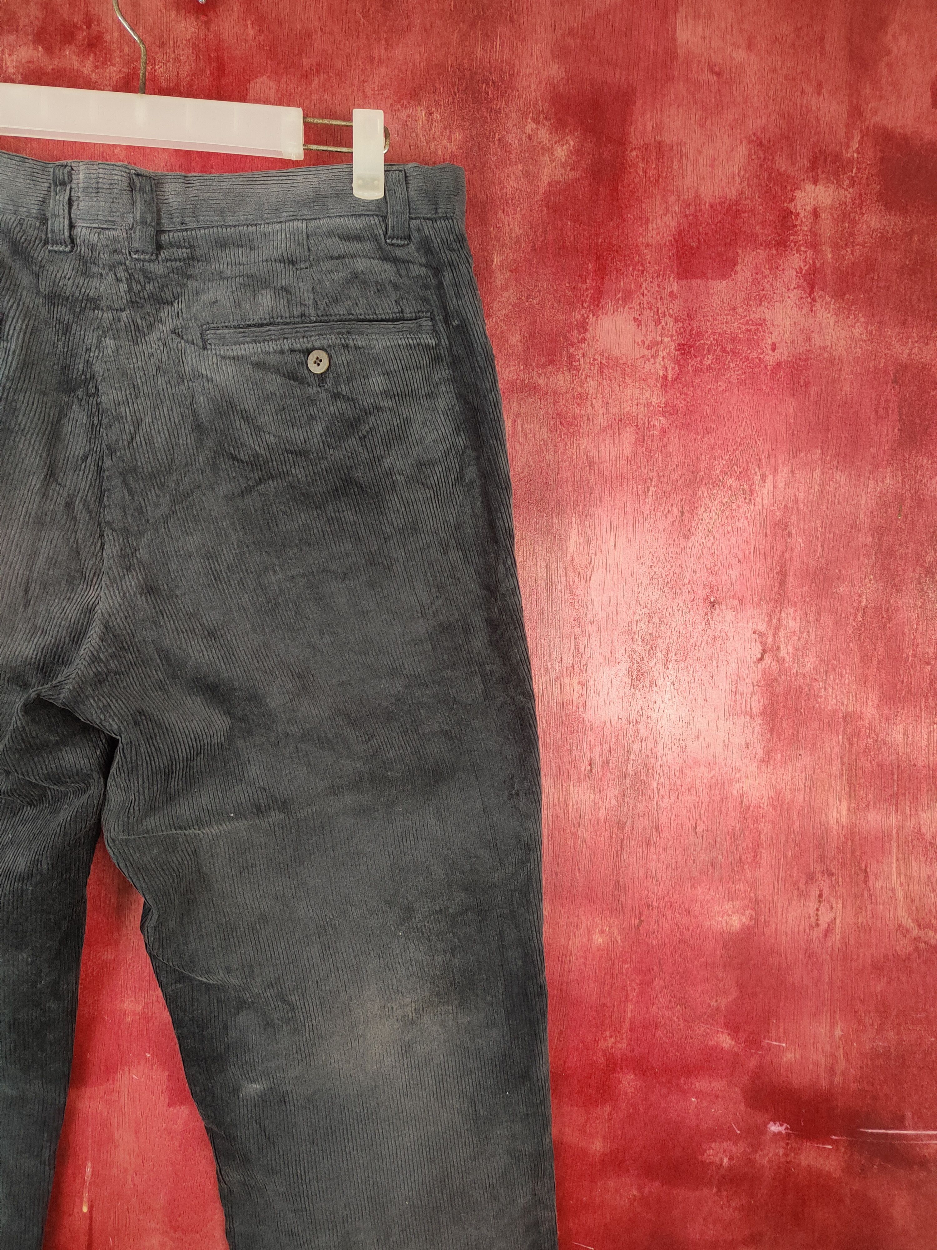 Uniqlo Uniqlo vintage japan Dark Blue Corduroy Pants #S1383 Size US 35 - 10 Thumbnail