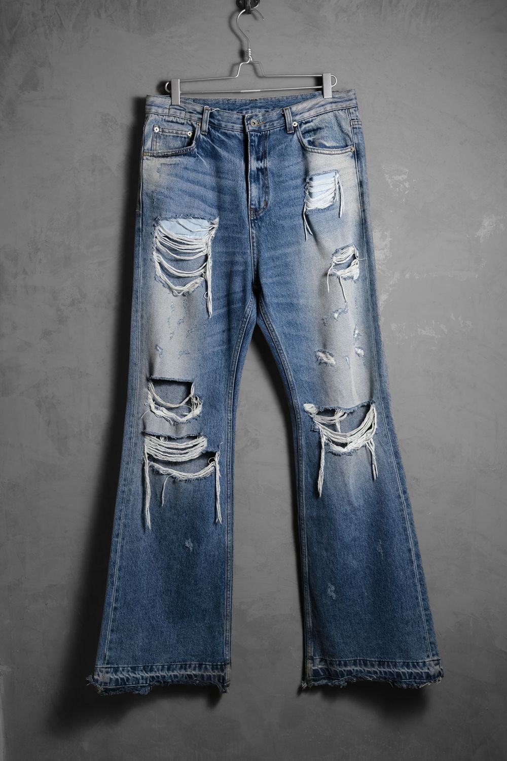 Other EMO stance club Destroyed Flared Jeans Size US 33 - 2 Thumbnail