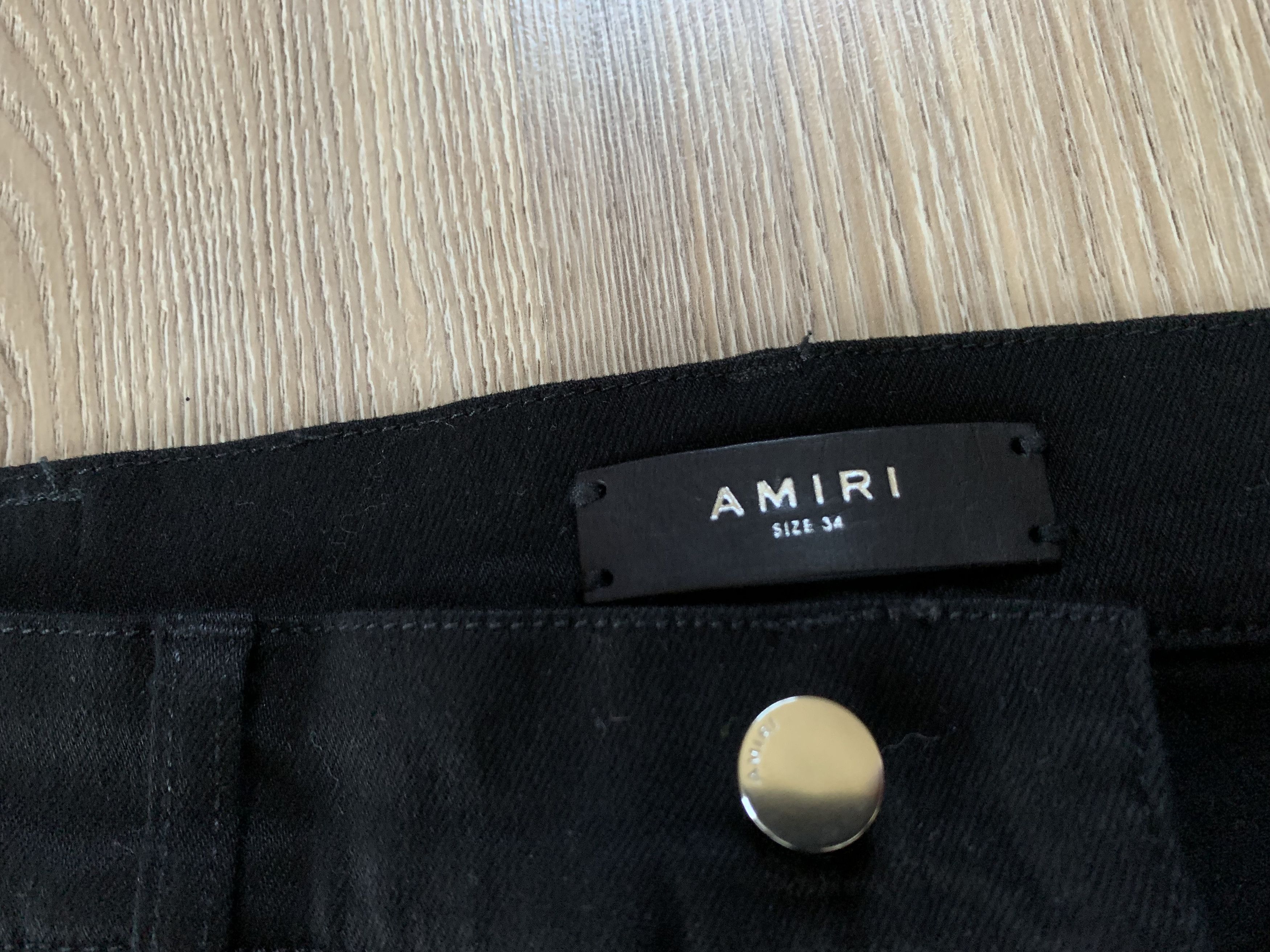 Amiri Amiri Stretch Black Ribbed Jeans Size US 34 / EU 50 - 13 Thumbnail