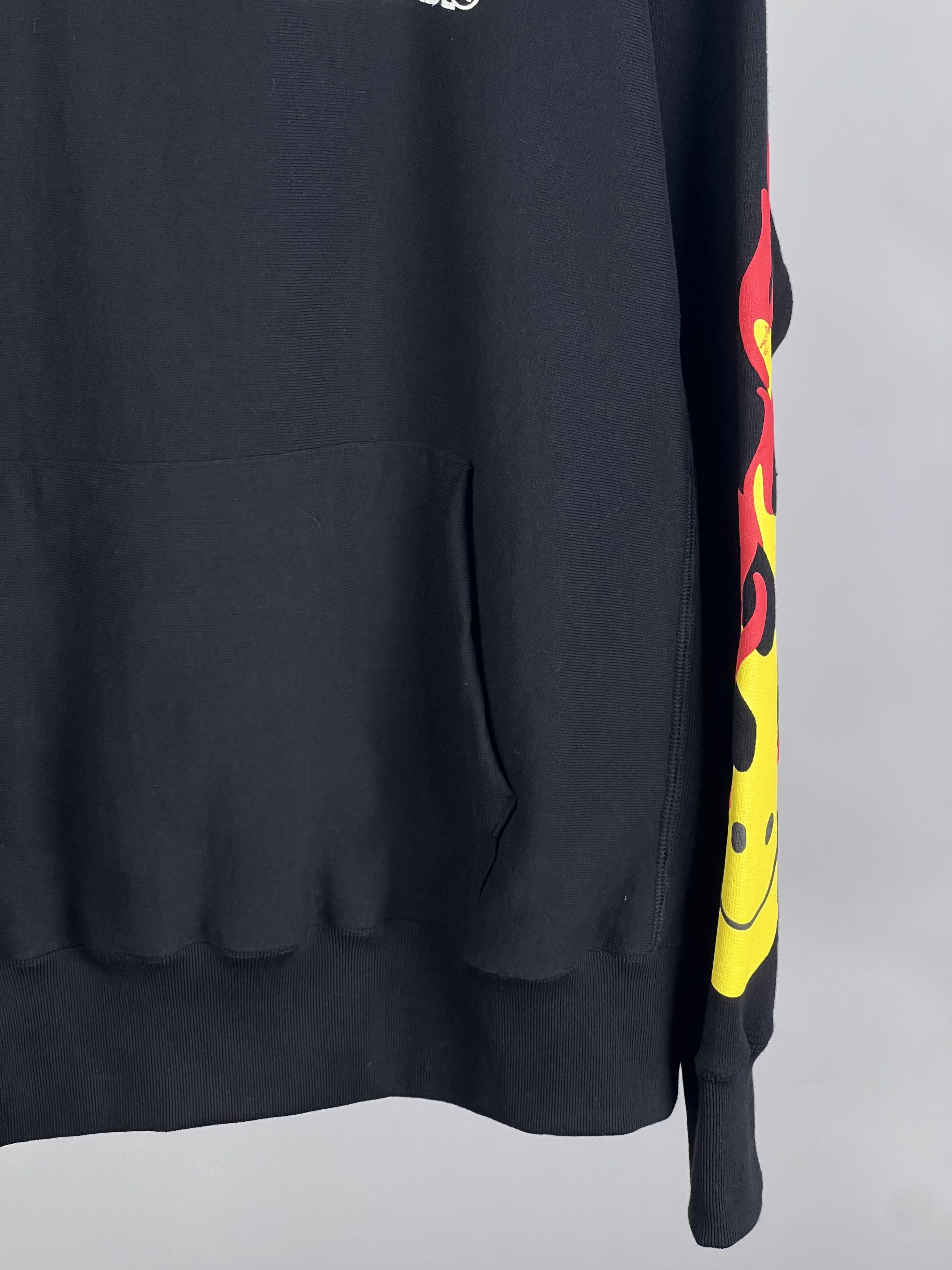 READYMADE Brand New Smile LS Hoodie Flame Print Black L Size US L / EU 52-54 / 3 - 6 Thumbnail