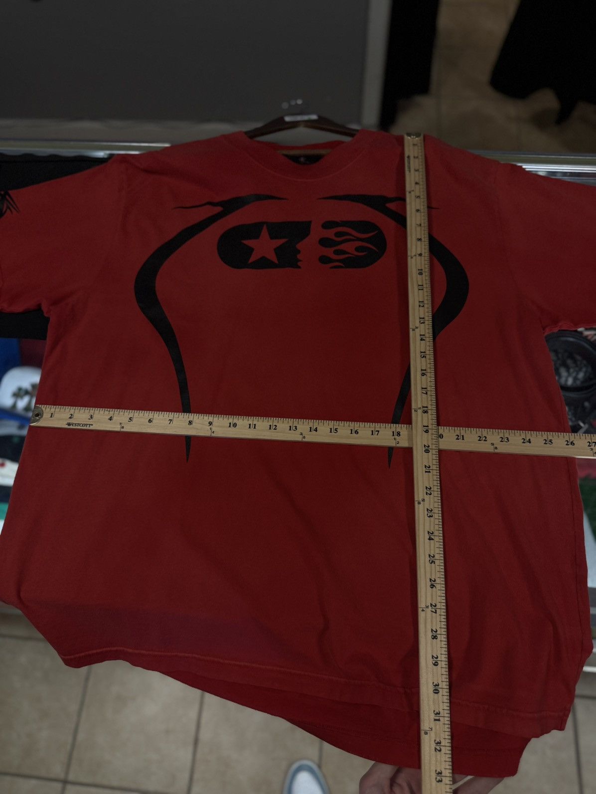 HELLSTAR Hellstar RED Sports Tee Shirt 100% Authentic Size XXL Size US XXL / EU 58 / 5 - 6 Thumbnail