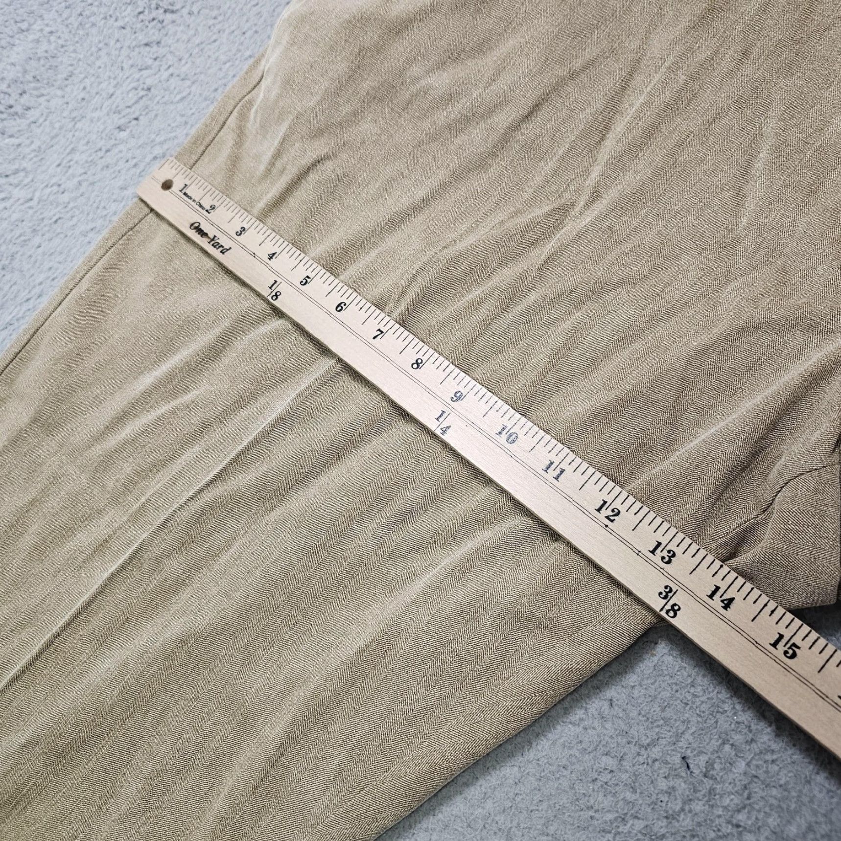 Tommy Bahama Tommy Bahama Pants Mens 44x30 Brown Havana Herringbone Silk Blend Dress Chinos Size US 44 / EU 60 - 6 Thumbnail