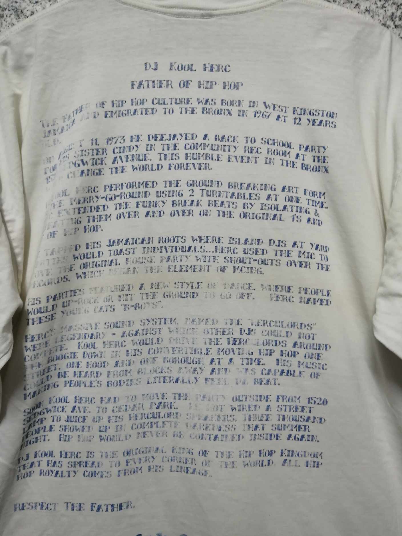 Rap Tees × Vintage VINTAGE DJ KOOL HERC FATHER OF HIP HOP VERY RARE Size US XL / EU 56 / 4 - 4 Thumbnail