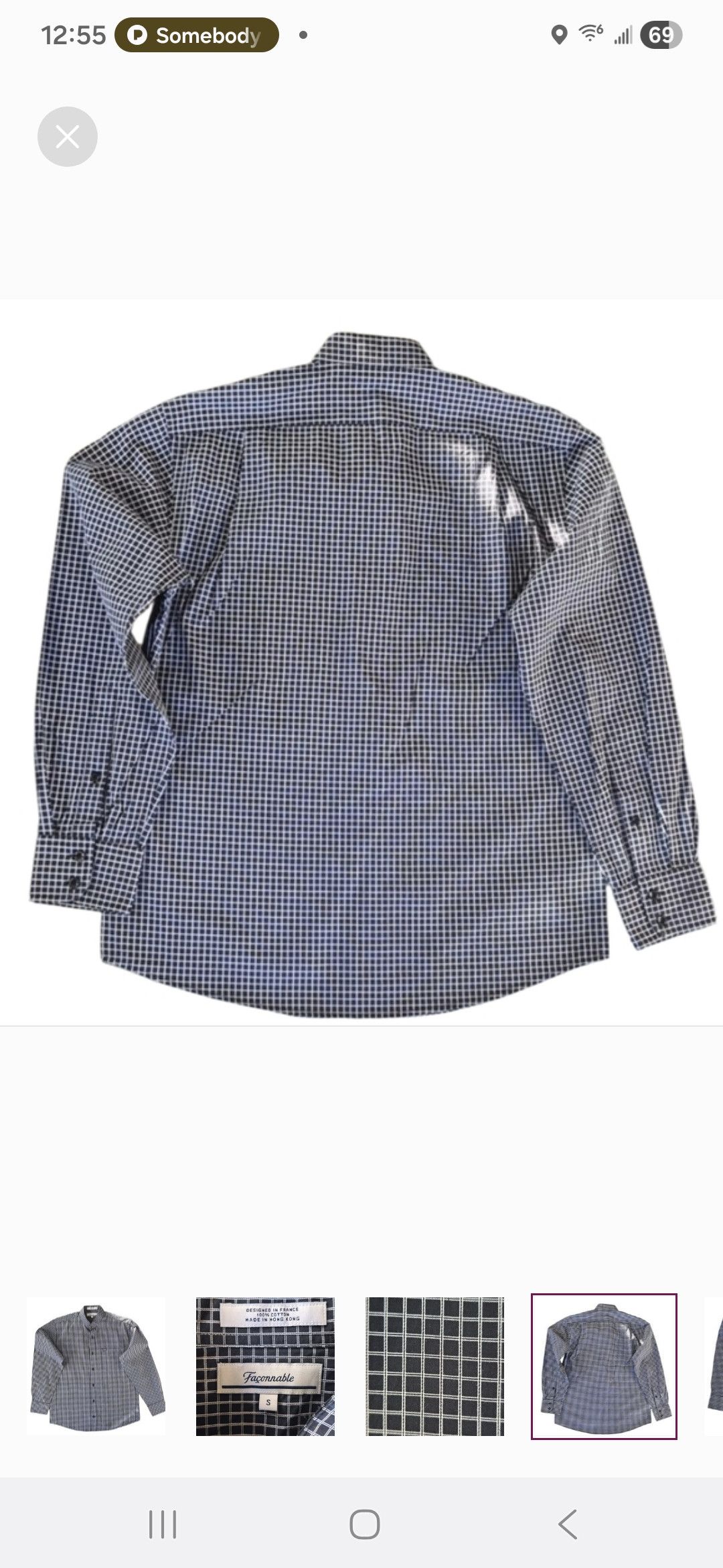 Faconnable Façonnable Long Sleeve Button-Up Shirt Size US S / EU 44-46 / 1 - 4 Thumbnail