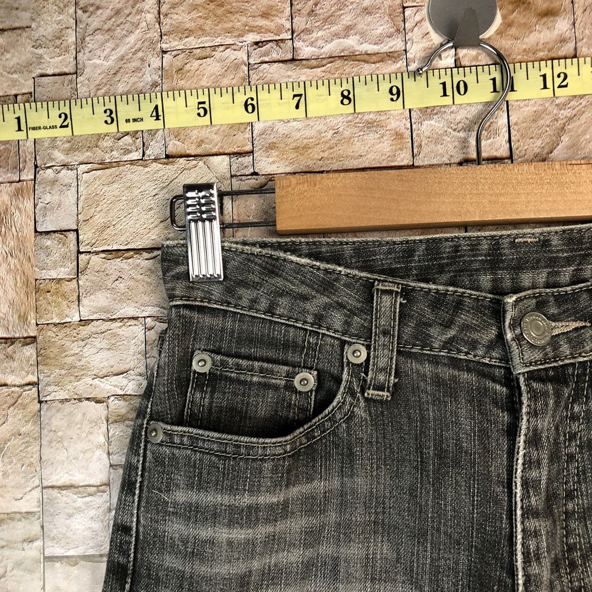 Japanese Brand Uniqlo japan faded Black Denim Pants #A1011 Size 25" / US 0 / IT 36 - 7 Thumbnail