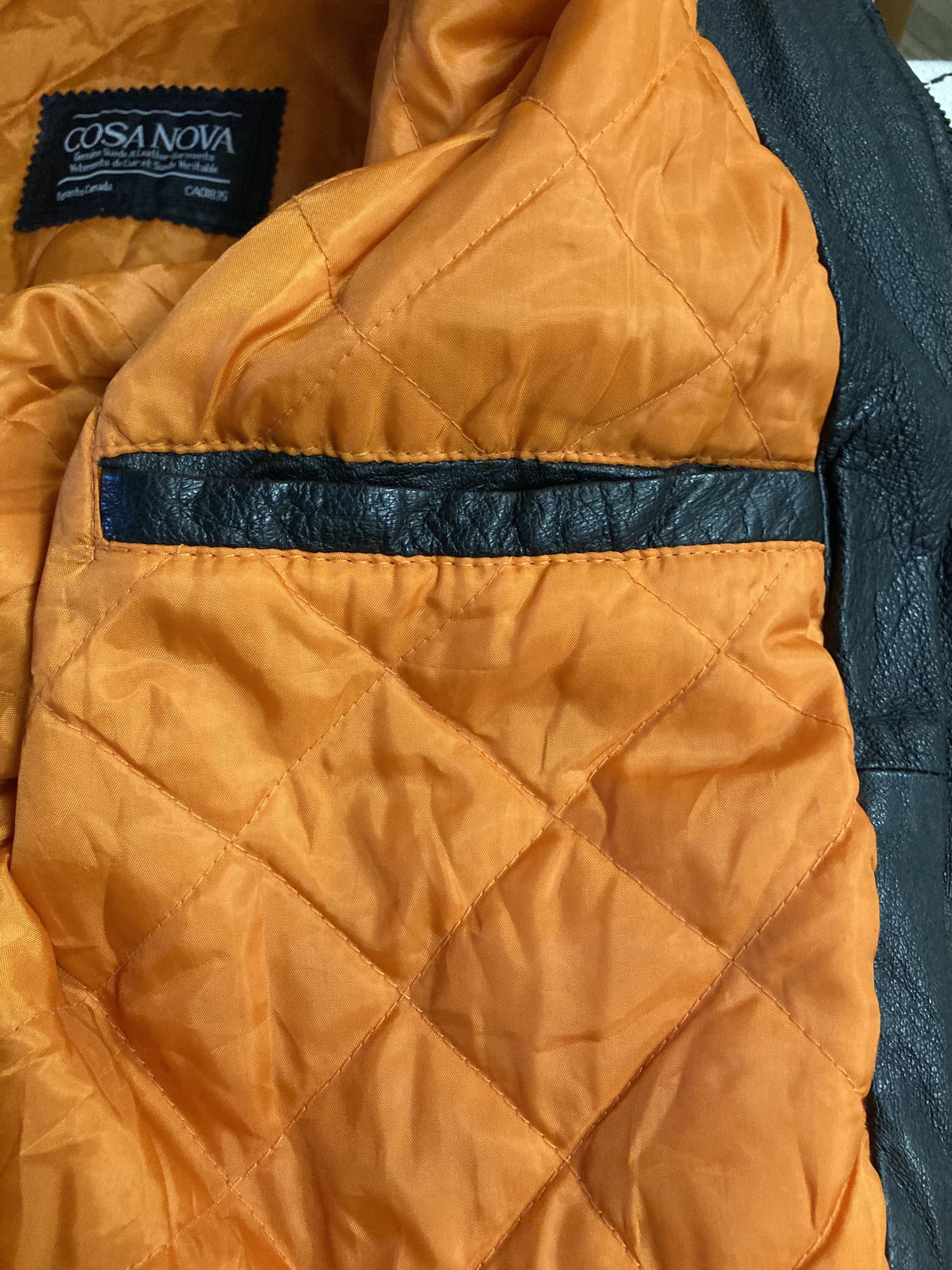 Cosa Nova Vintage Rare CosaNova Men MA-1 Leather Flight Bomber Jacket Size US M / EU 48-50 / 2 - 4 Thumbnail