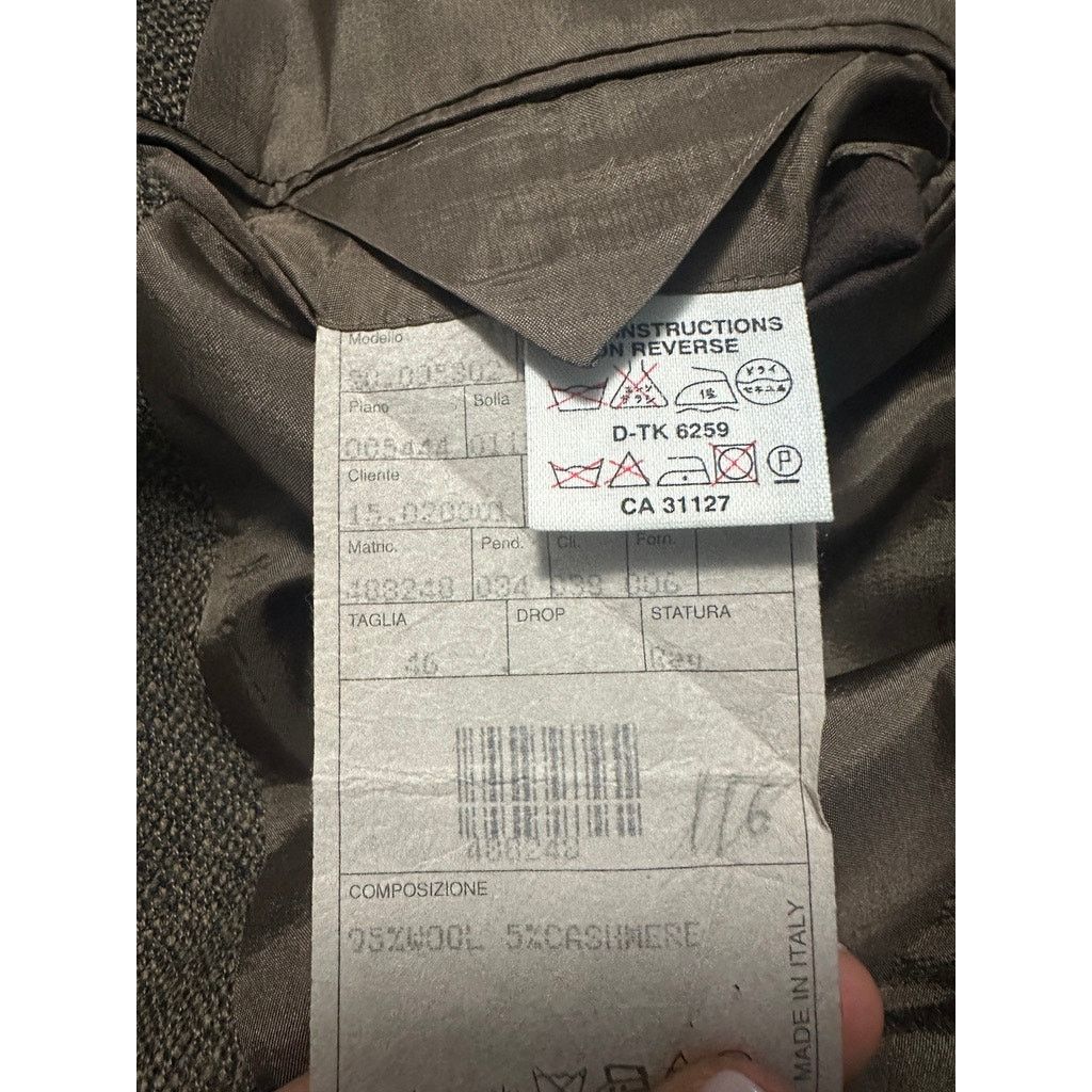 Donna Karan Donna Karan brown tweed cashmere two button blazer size 46R Size 46R - 7 Thumbnail