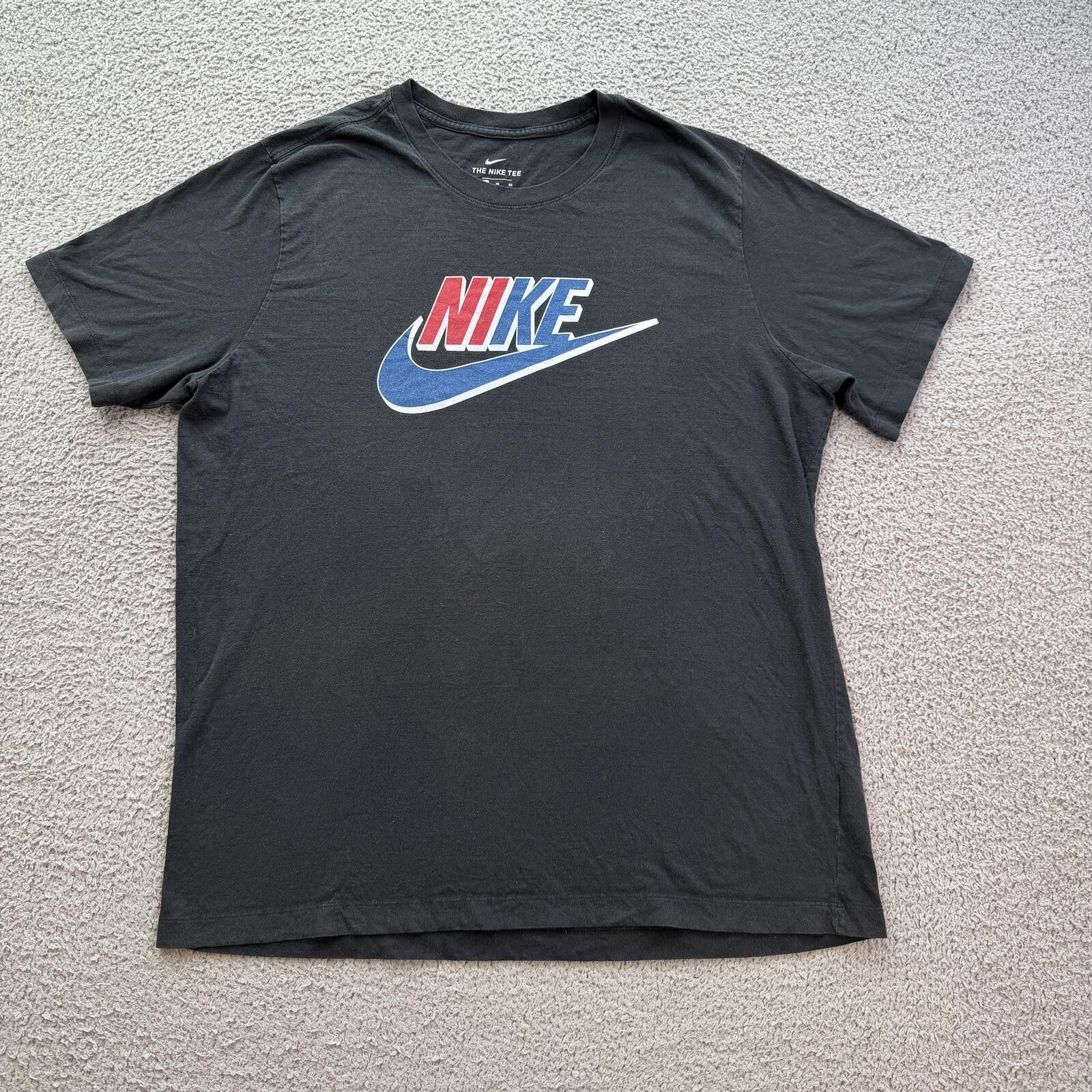 Nike Nike Retro Swoosh Graphic T Shirt Black XL Streetwear Size US XL / EU 56 / 4 - 1 Thumbnail