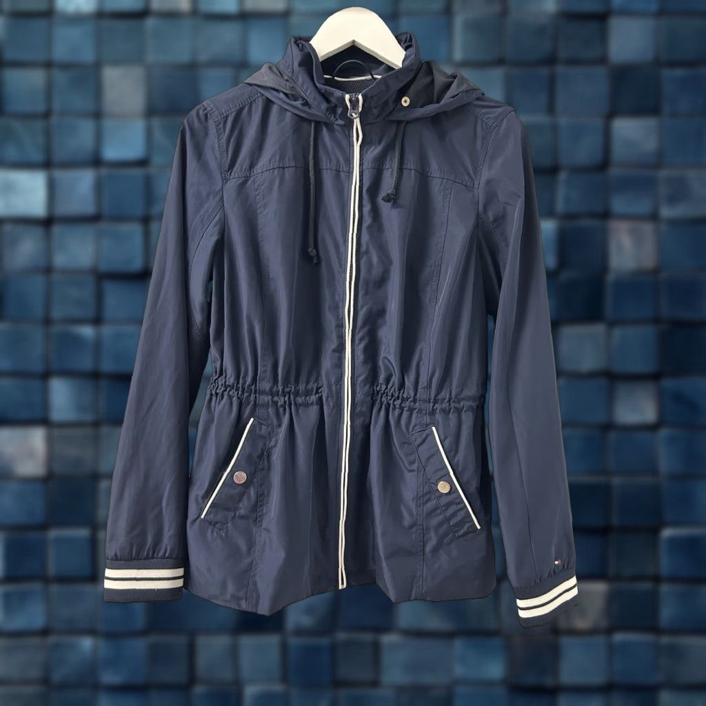 Tommy Hilfiger Tommy Hilfiger Sport Navy Blue Zip-Up Hoodie Jacket S Women’s Size S / US 4 / IT 40 - 1 Thumbnail