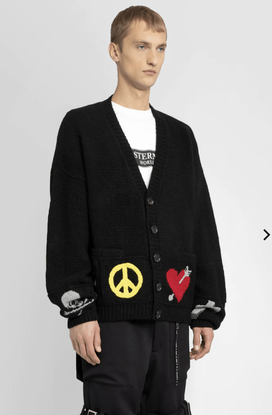 Mastermind Japan Mastermind Japan - Cashmere Skull Cardigan Size US L / EU 52-54 / 3 - 2 Thumbnail