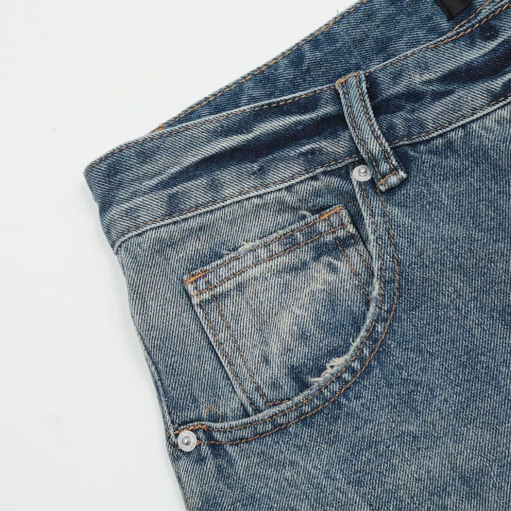 Jean Men's oversize retro washed distressed wide-leg jeans Size US 32 / EU 48 - 4 Thumbnail