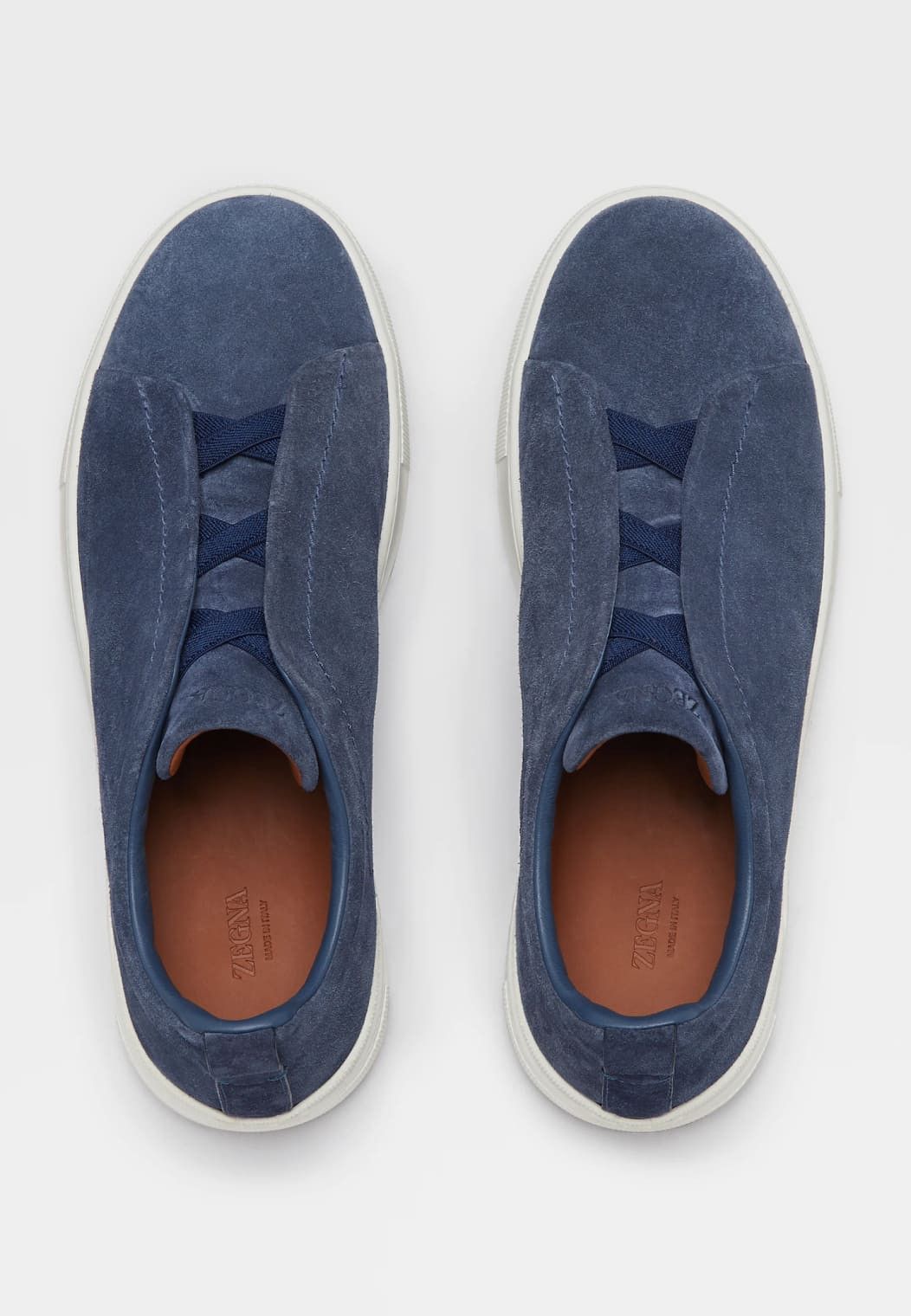 Ermenegildo Zegna o1s1rm0325 RLHSOY Triple Stitch™ Suede Sneakers in Navy Size US 7 / EU 40 - 5 Thumbnail