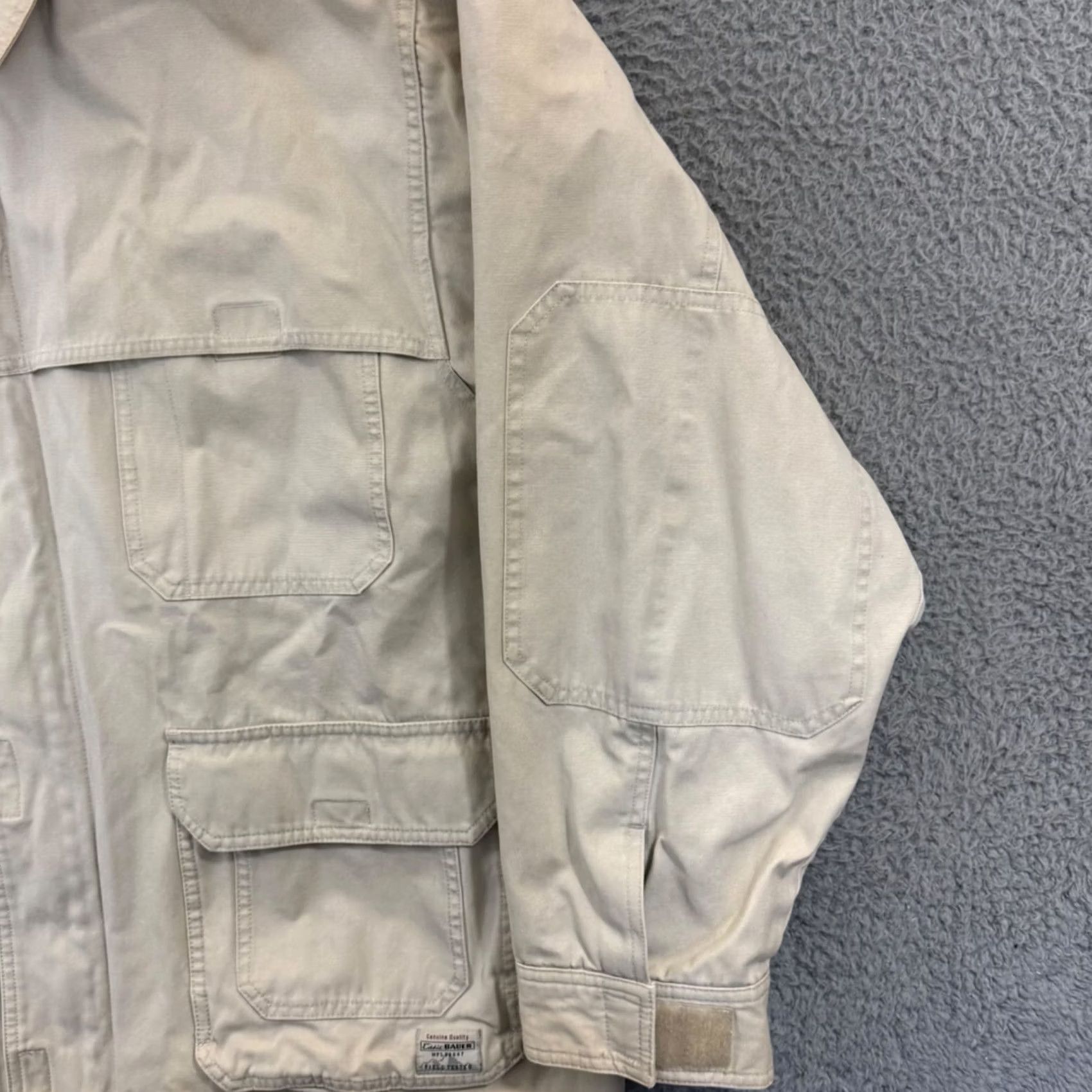 Eddie Bauer Vintage Eddie Bauer Jacket Mens XL Big Beige Fleece Lined Zip Chore Coat Outdoor Size US XL / EU 56 / 4 - 5 Thumbnail