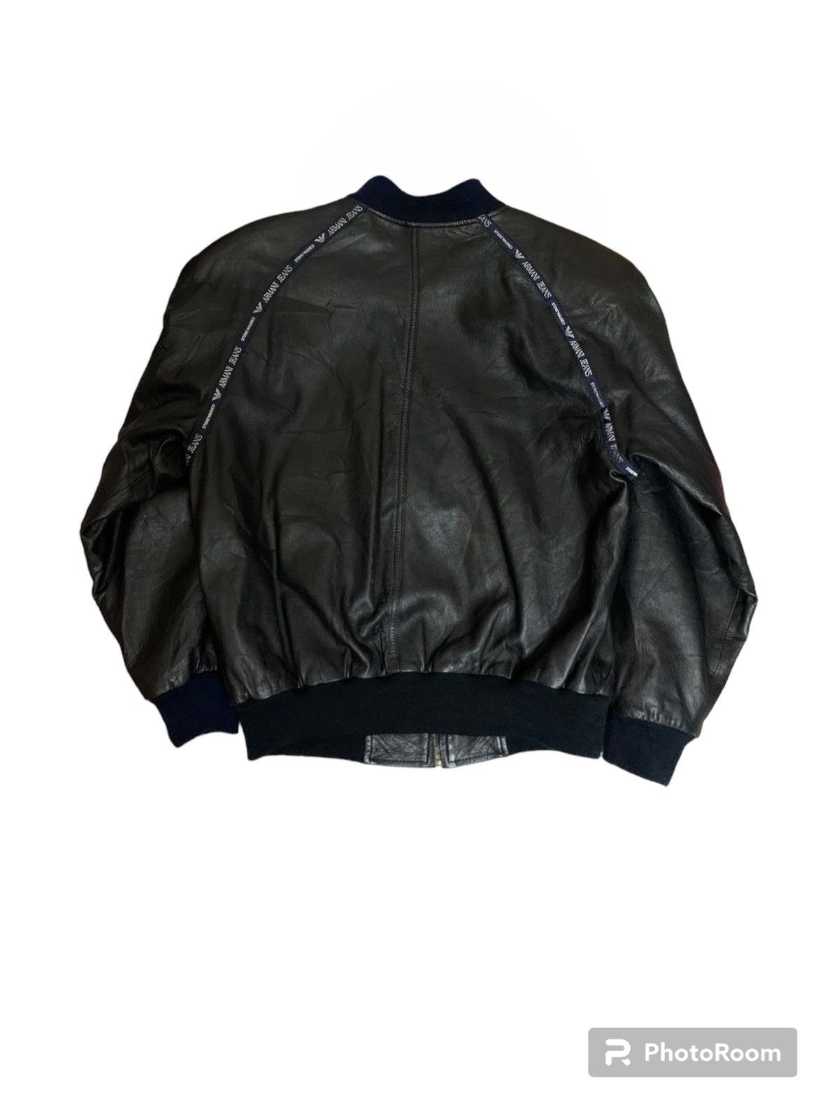 1980s Armani leather bomber jacket – elevated archives