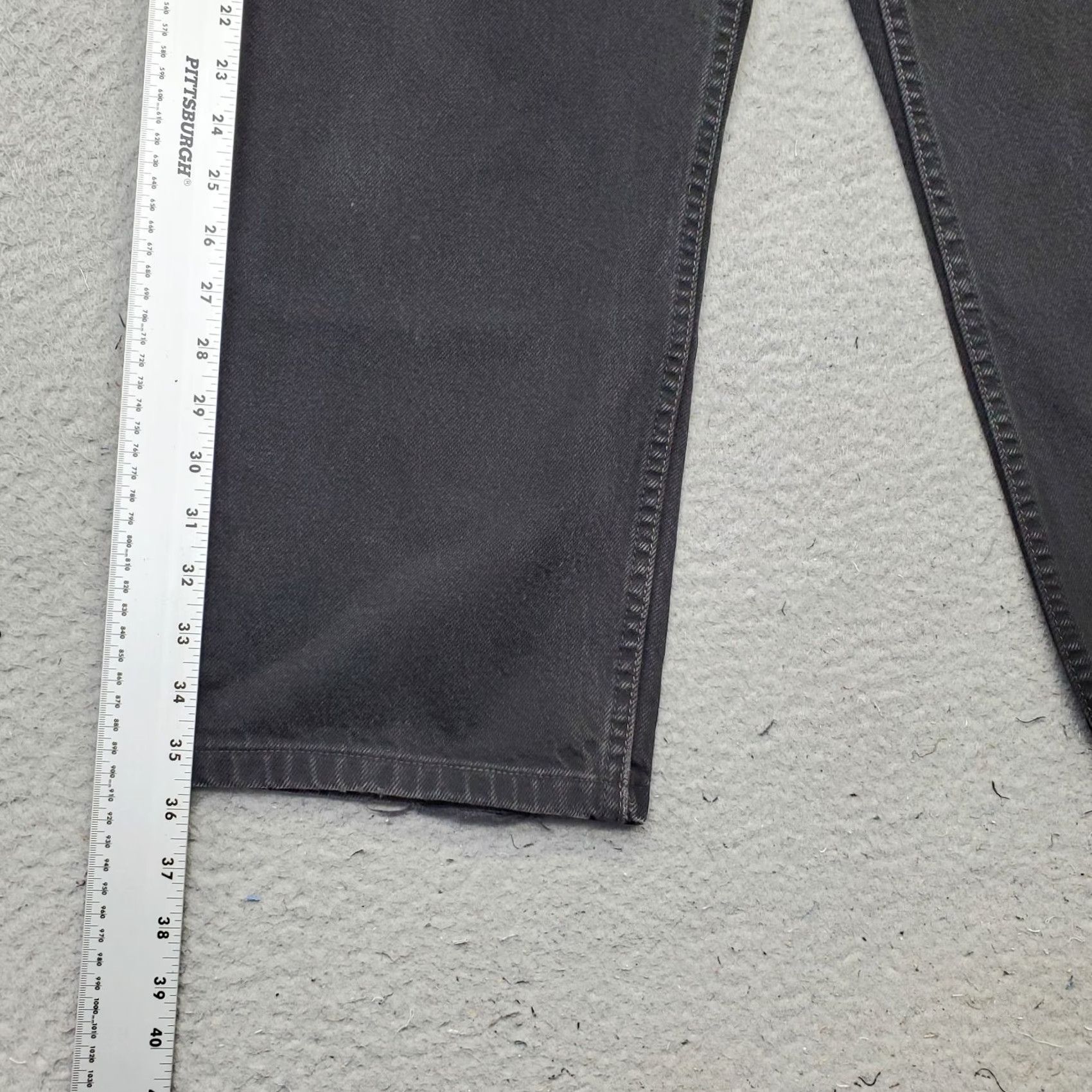 Levi's Levi's 550 Jeans Mens 36x30 Black Denim Red Tab Relaxed Fit Streetwear Grunge Jeans Mens Size 36 Black Denim 5-Pocket Design Vintage Size US 36 / EU 52 - 3 Thumbnail