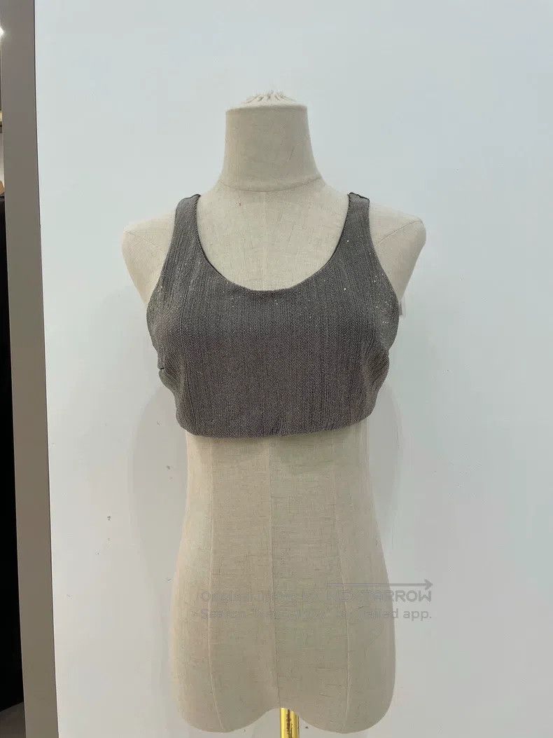 Brunello Cucinelli Brunello Cucinelli Silver studded cotton vest Size XS / US 0-2 / IT 36-38 - 2 Thumbnail