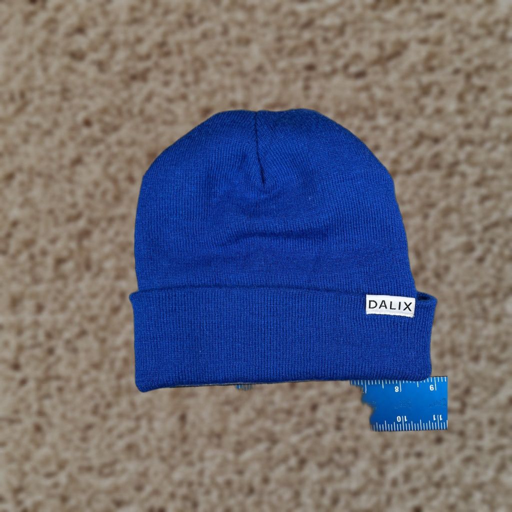 Vintage Dalix Beanie Toque Adult One Size Blue Knit Acrylic Winter Ski Snow Outdoors Size ONE SIZE - 1 Thumbnail