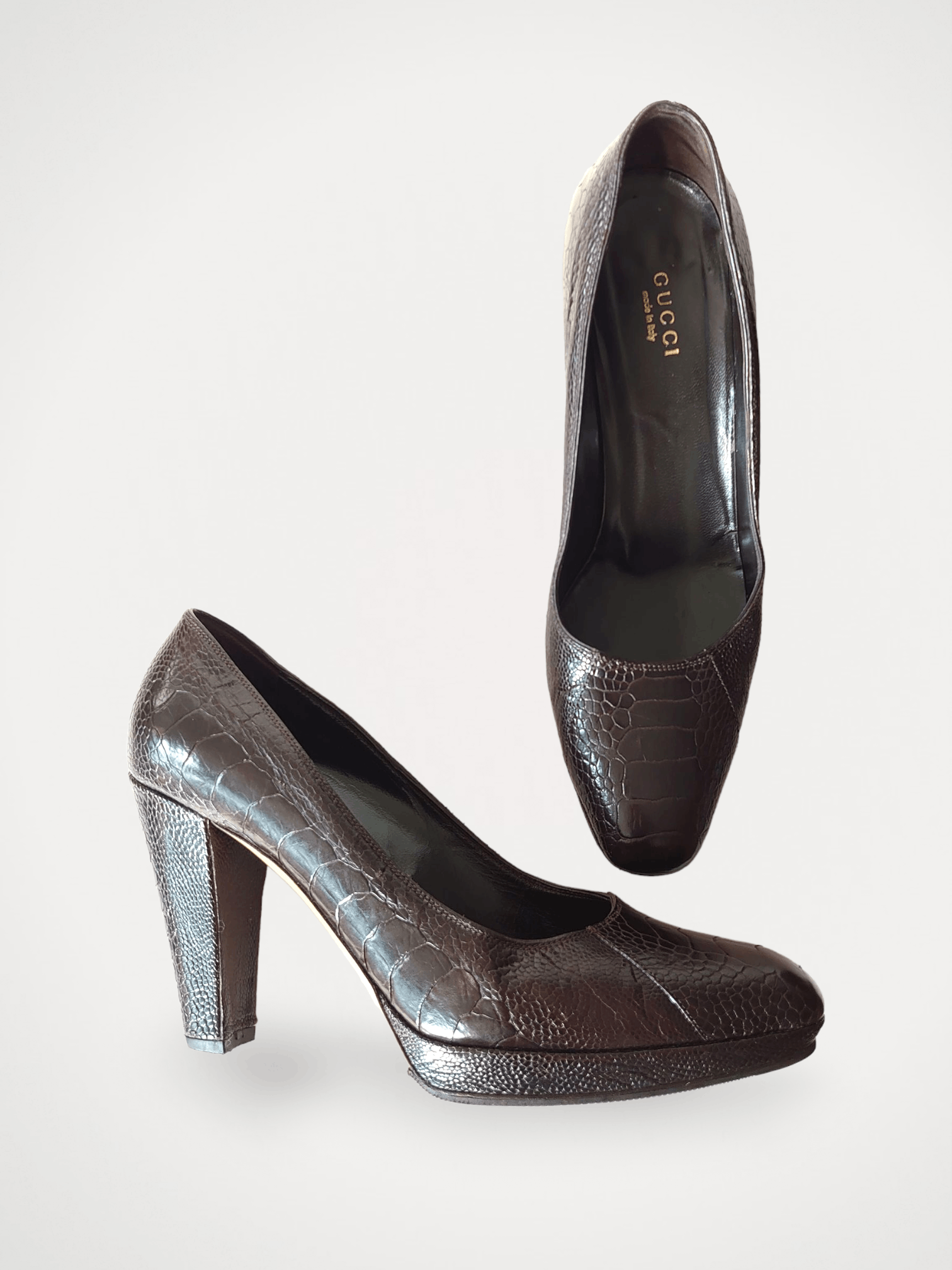 Gucci Gucci Ostrich Claw Cocoa Heels Grailed