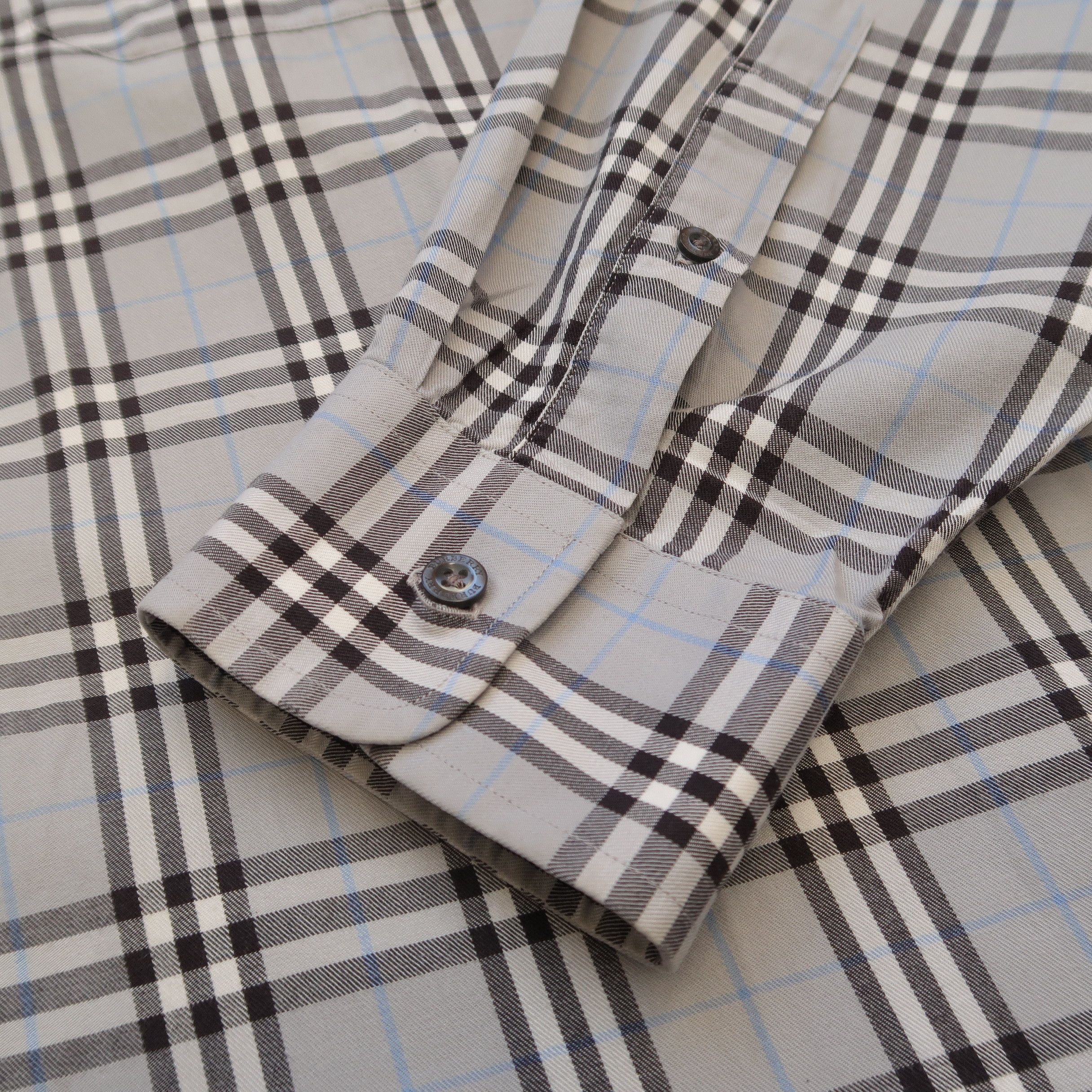 Burberry Burberry London Nova Check Gray Shirt Old Money Style Size US L / EU 52-54 / 3 - 11 Thumbnail