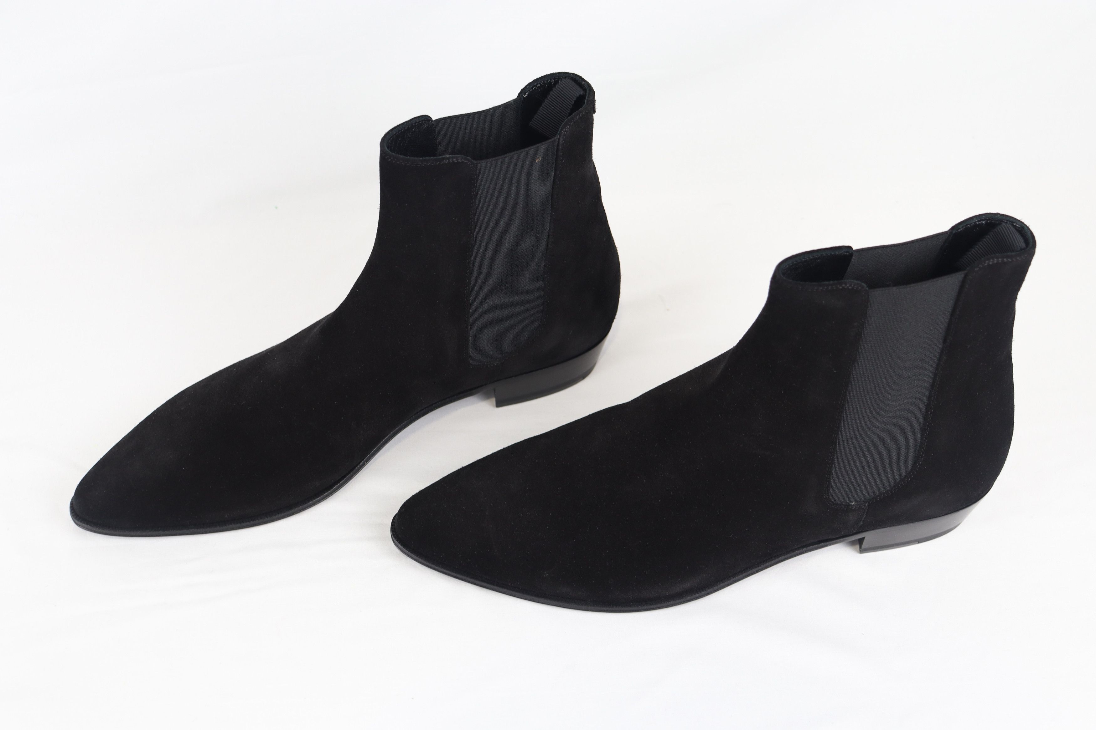 Celine o1rshd11223 Jacno 30 Suede Boots in Black Size US 10 / EU 43 - 6 Thumbnail