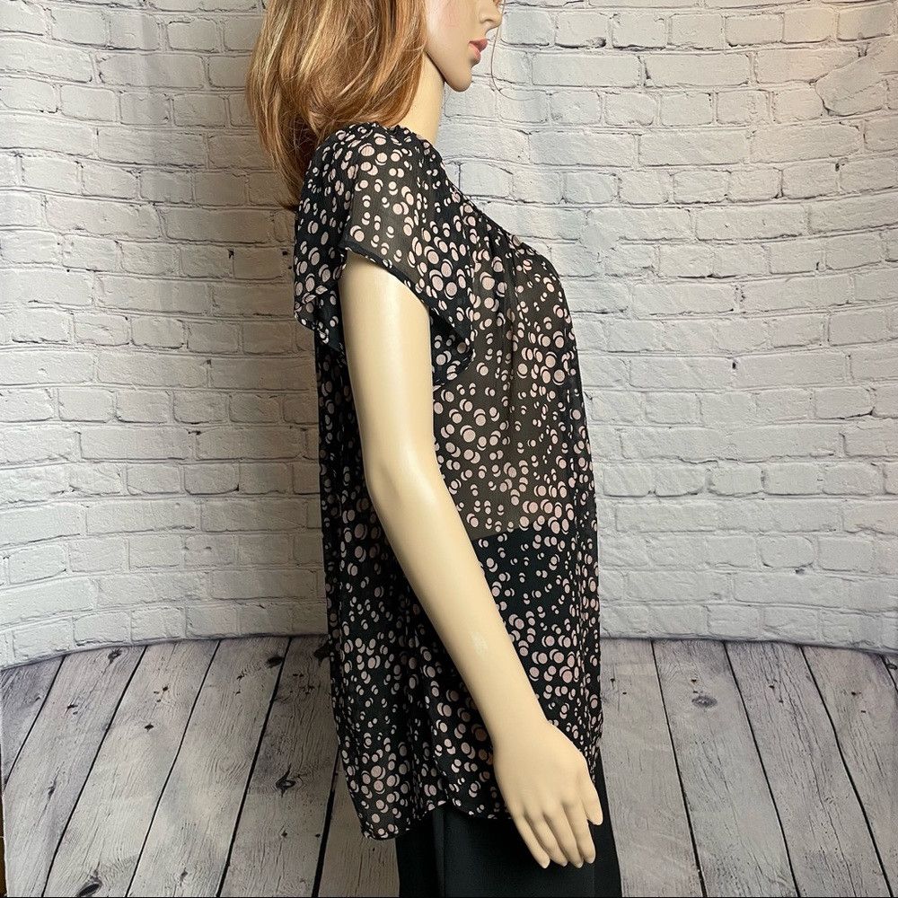 Other Winter Kate Silk Blouse Brown Beige Polka Dots Size L Size L / US 10 / IT 46 - 4 Thumbnail
