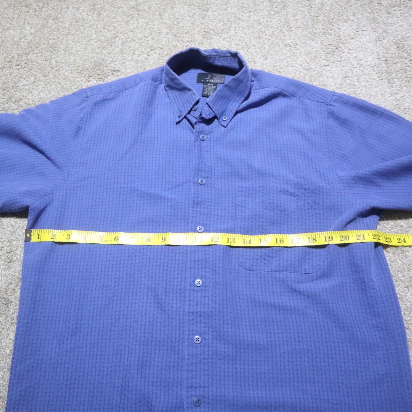 Other J Ferrar Shirt Men’s Plaid Long Sleeve Button-Up Size M Bl Size US M / EU 48-50 / 2 - 4 Thumbnail