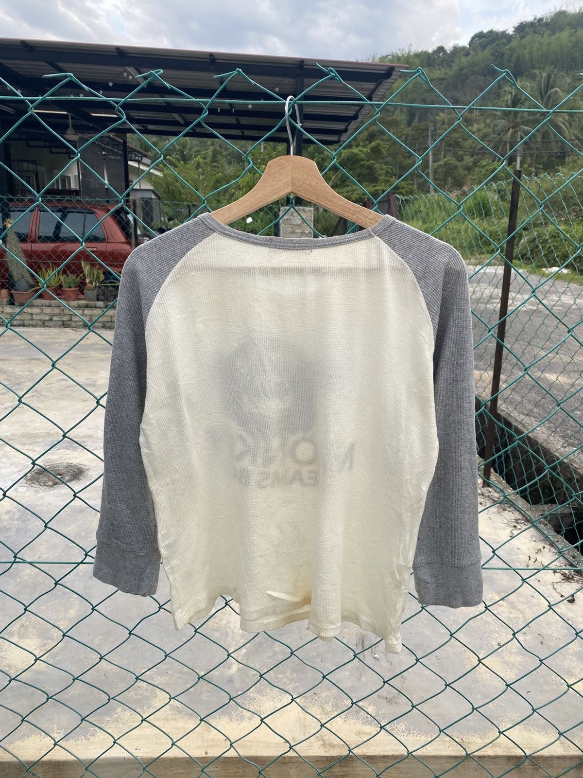 Beams Japan Beams boy monkey waffle raglan tshirts Size US S / EU 44-46 / 1 - 2 Thumbnail