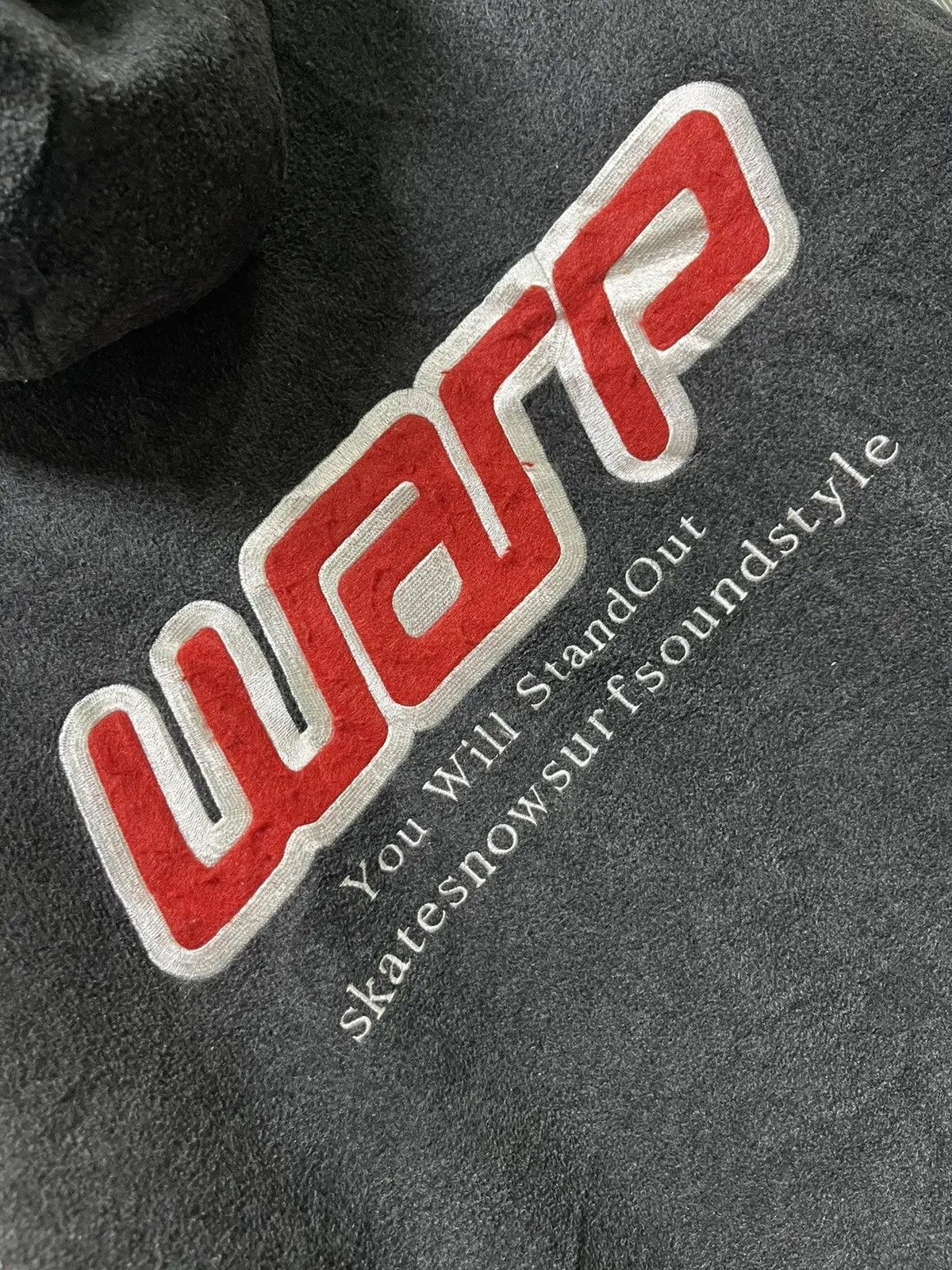 Japanese Brand Vintage Warp Fleece Zip Hoodie – Complete Streetwear Classic Size US L / EU 52-54 / 3 - 3 Thumbnail