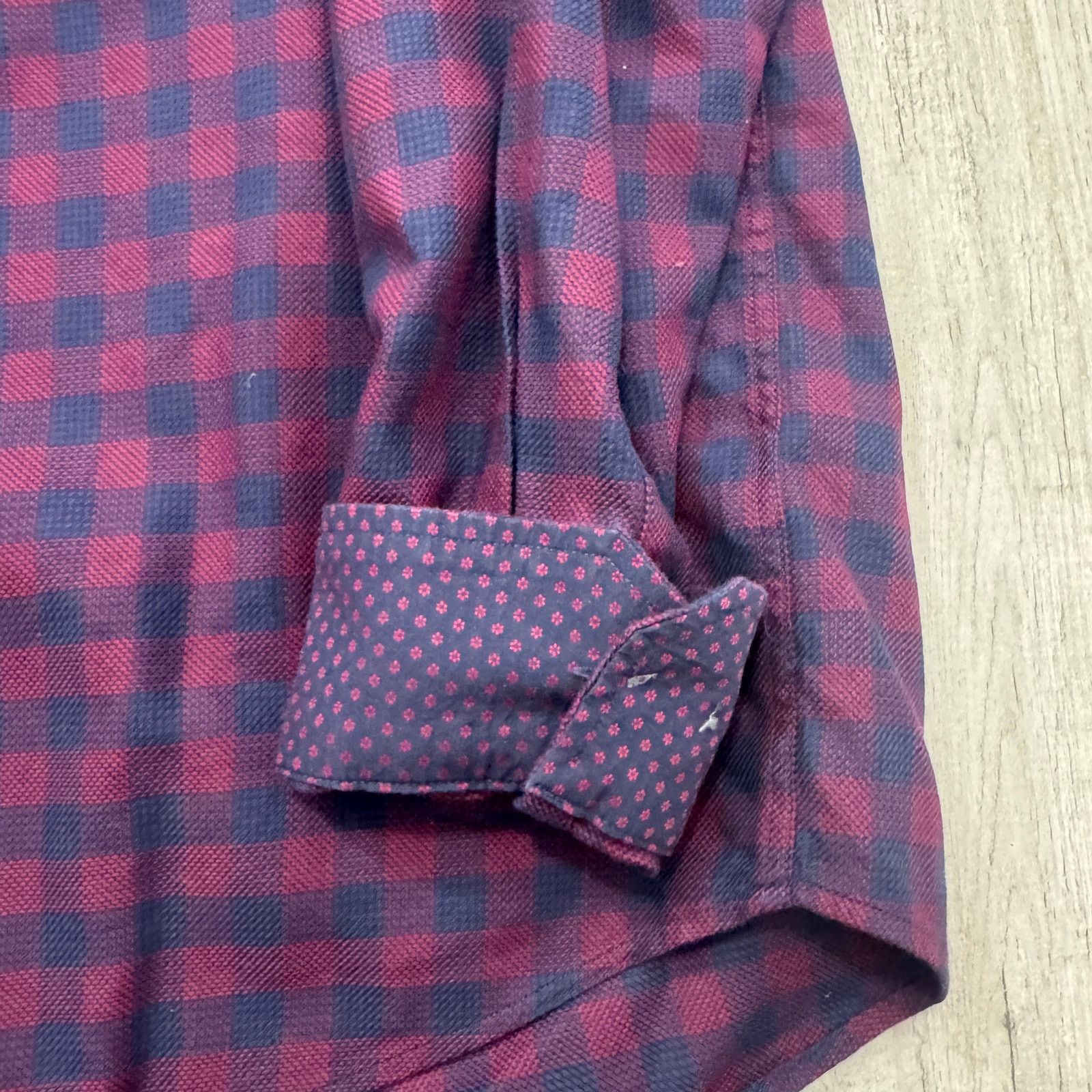 Johnston & Murphy Johnston & Murphy Flip Cuff Shirt Men's XL Blue Red Plaid Size US XL / EU 56 / 4 - 4 Thumbnail