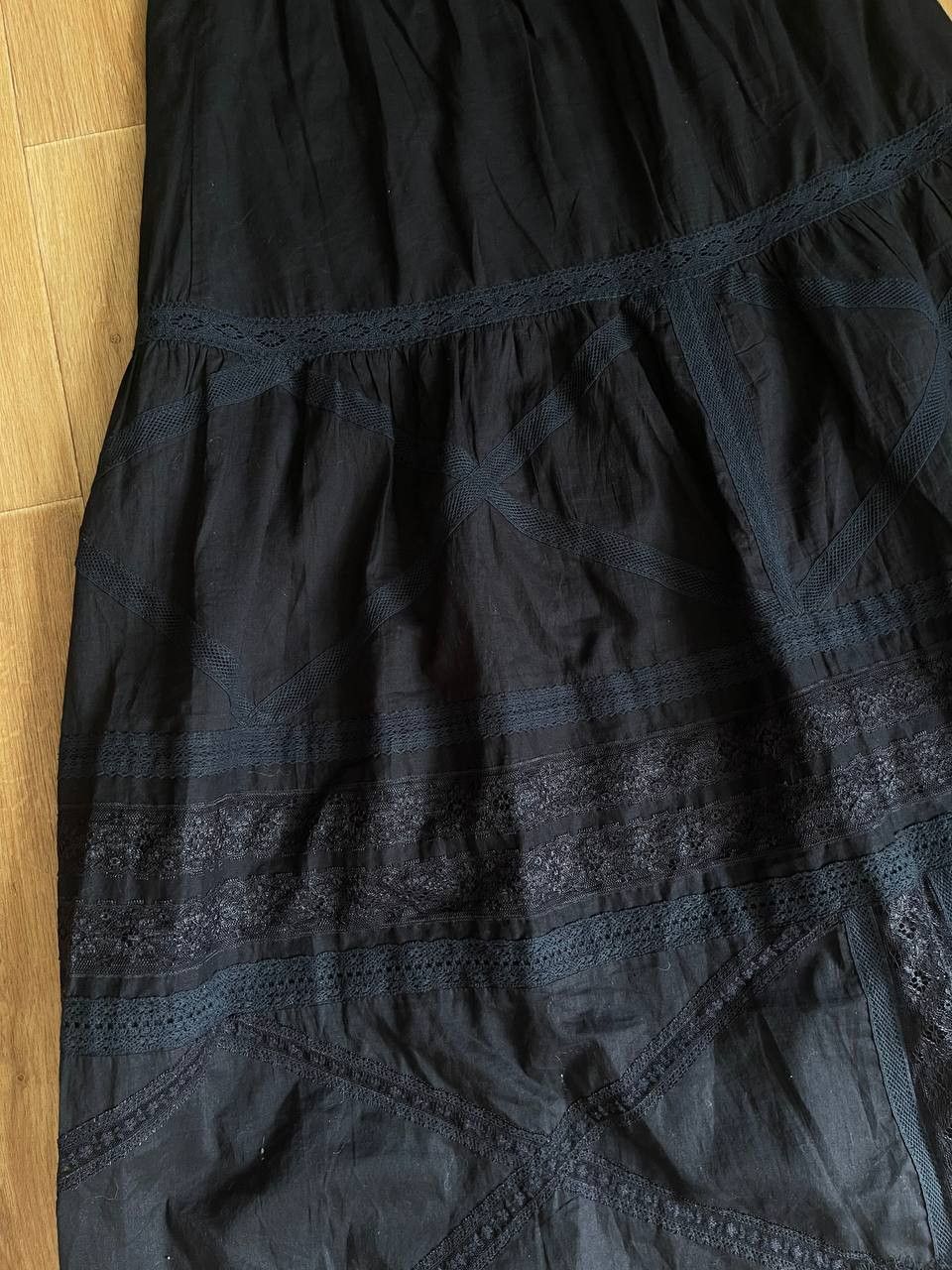 Diesel Vintage Diesel Black Avant Garde Maxi Skirt Size 27" / US 4 / IT 40 - 13 Thumbnail