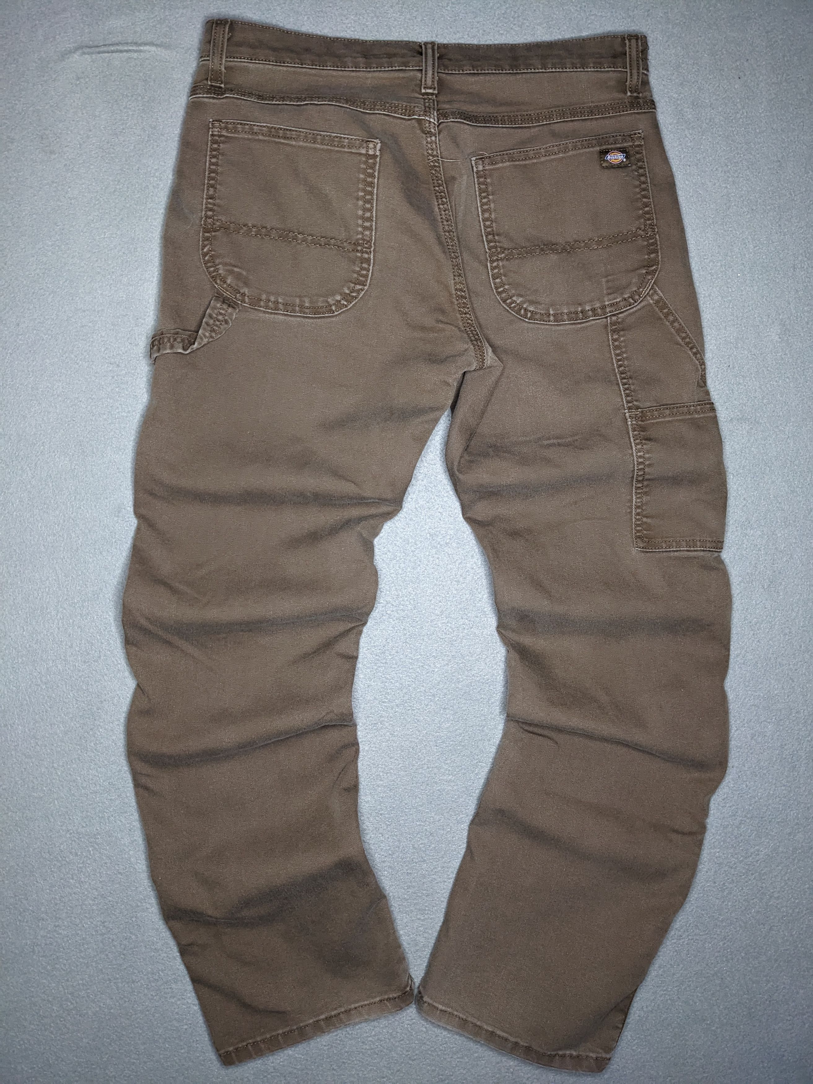 Dickies Dickies Carpenter Pants 32x31 Canvas Brown Distressed Faded Size US 32 / EU 48 - 1 Thumbnail